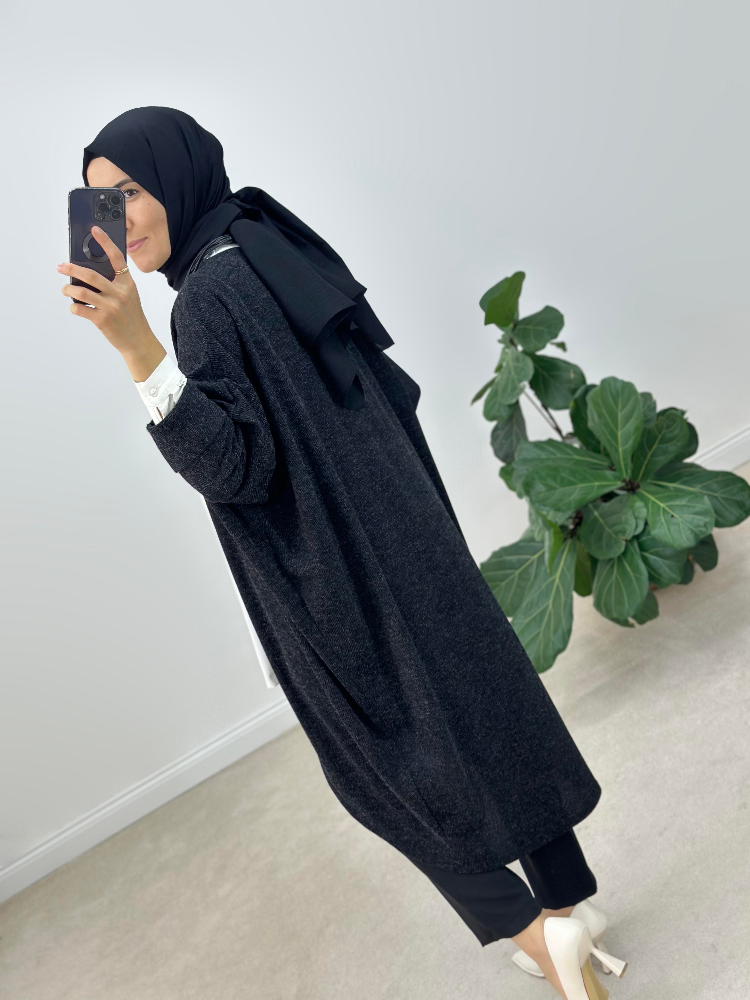 Örme Kumaş Oversize Kalıp Hırka