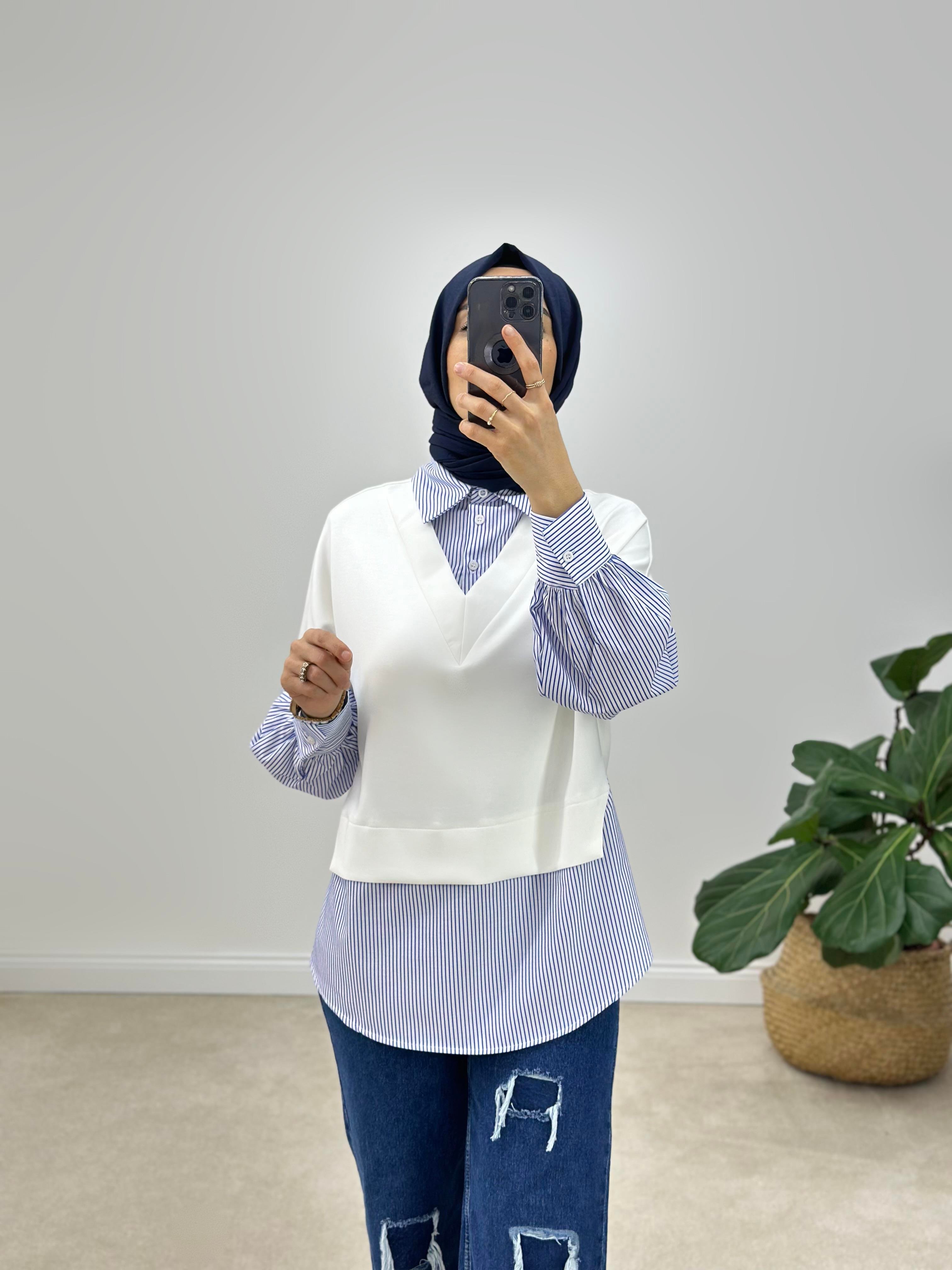 Oysho & Poplin Kumaş Garnili Sweatshirt