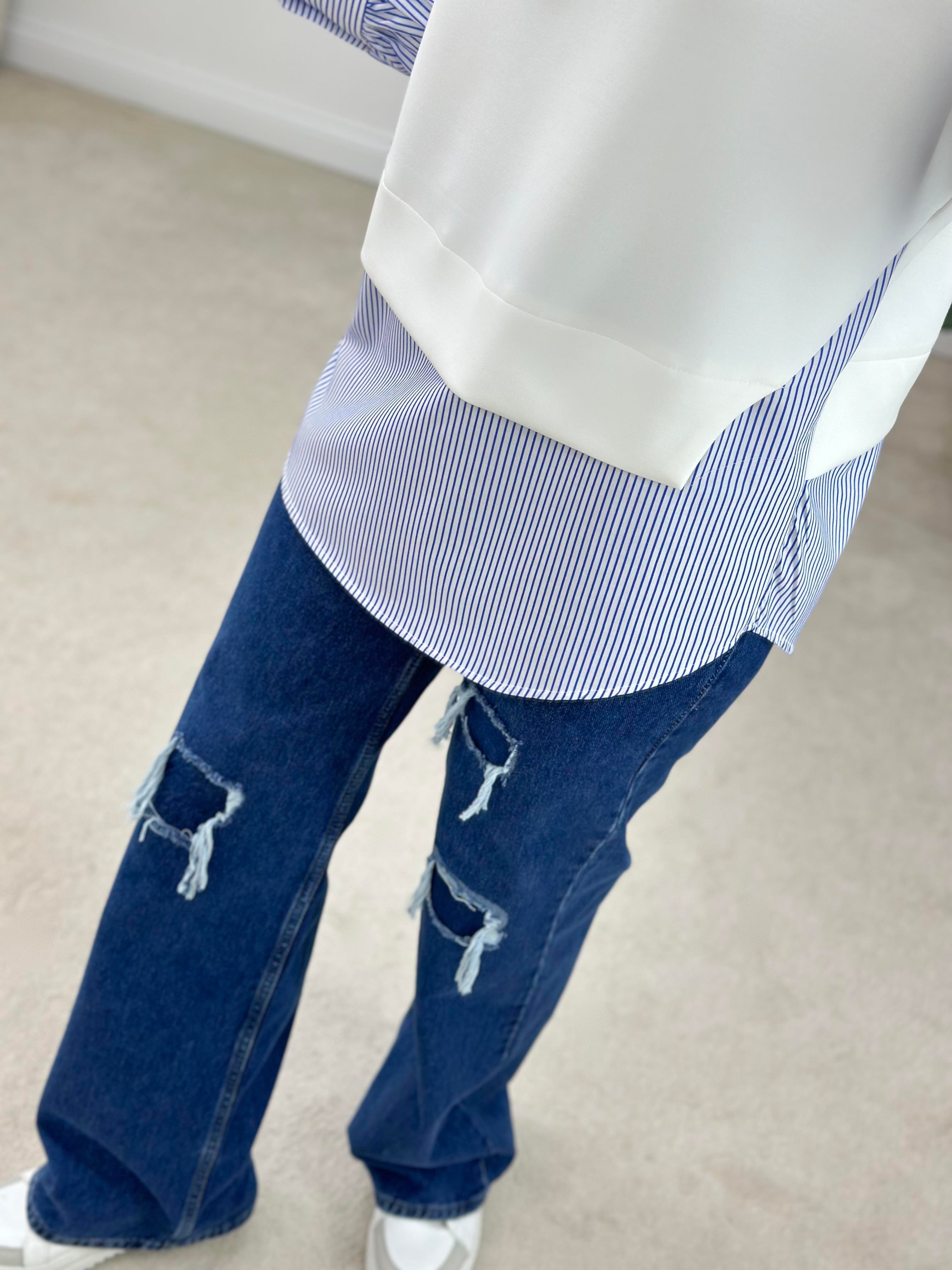 Oysho & Poplin Kumaş Garnili Sweatshirt