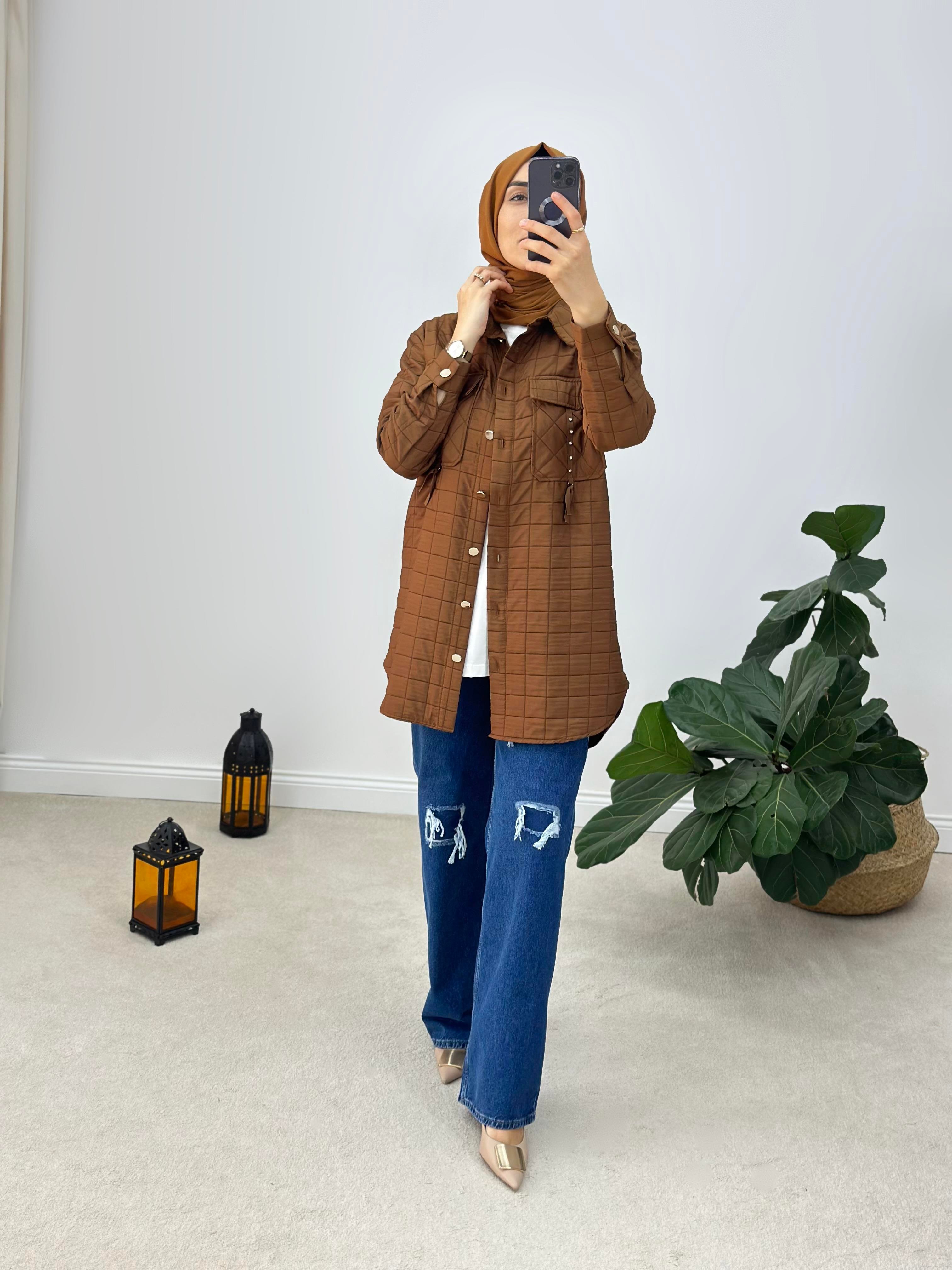 Premium Kalite Yüksek Bel Yırtık Detaylı İçi Destekli Jean Pantolon 