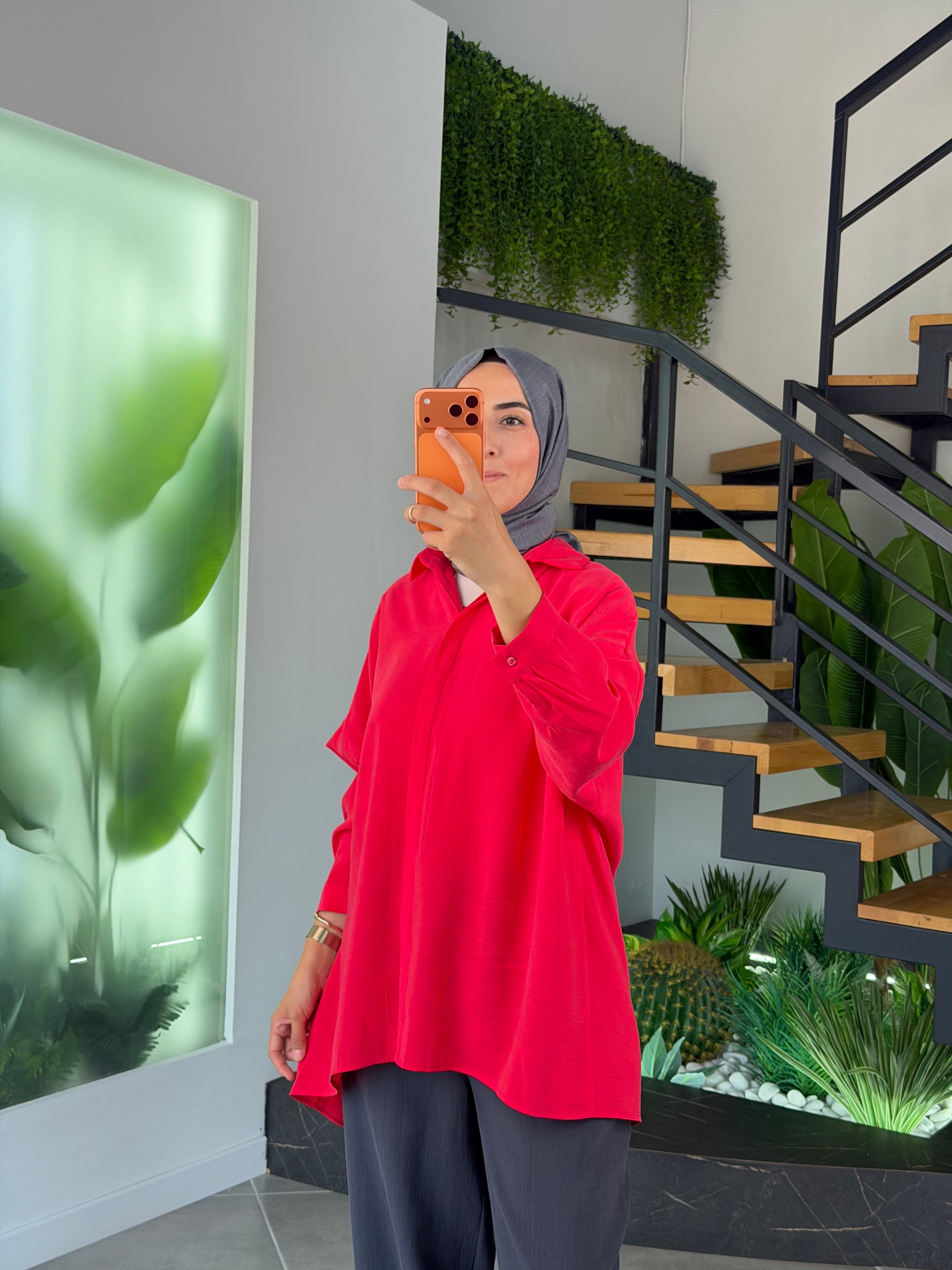 Rayon Kumaş Basic Gömlek