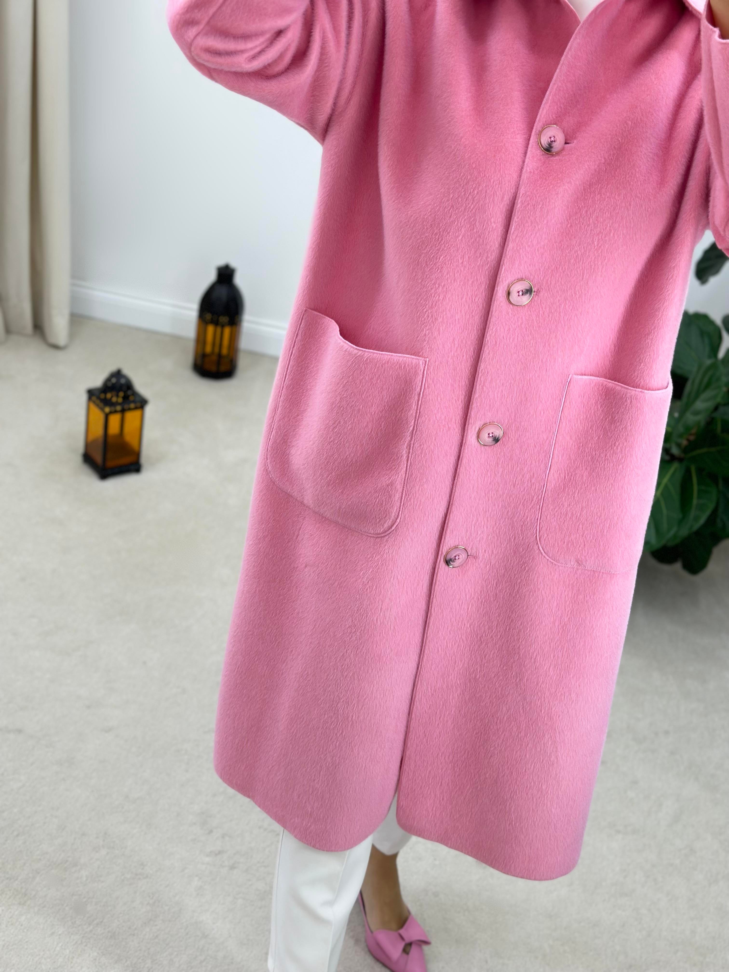 Suni Kürk Kumaş Oversize Kaban
