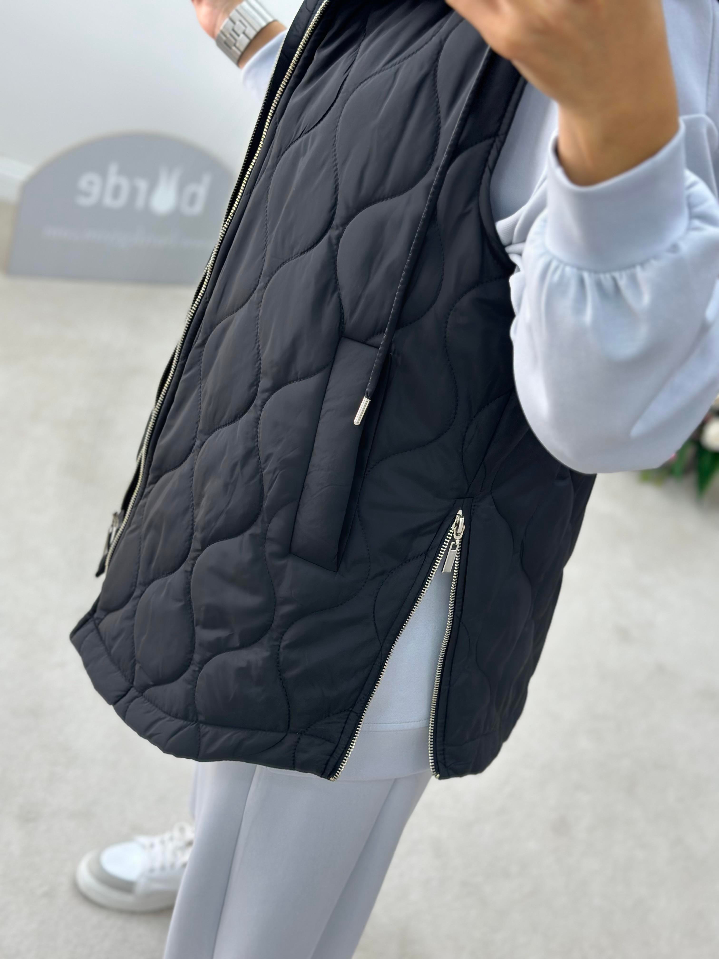 Yandan Fermuarlı Oversize Şişme Yelek 