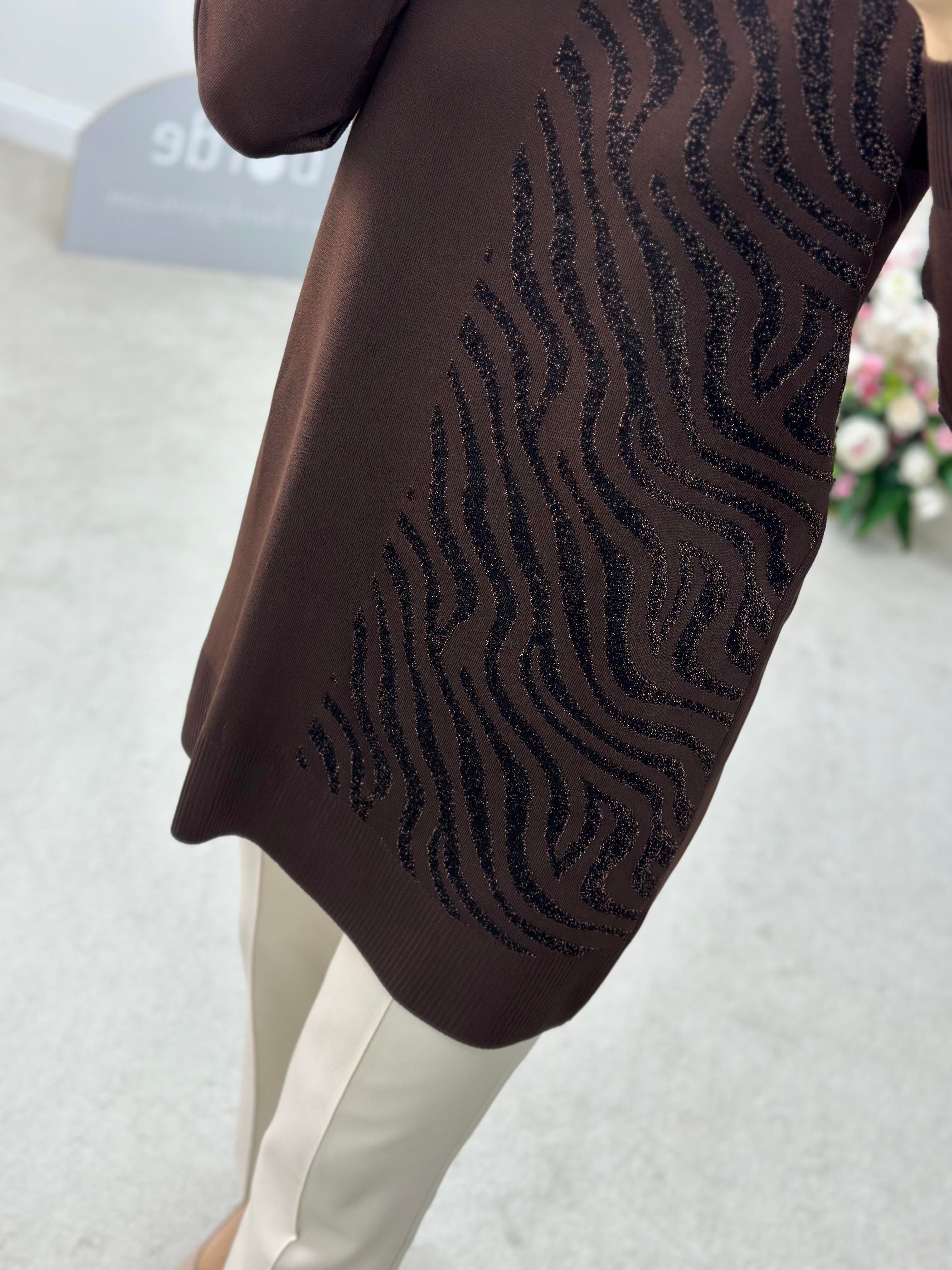 Zebra Desen Simli Tunik