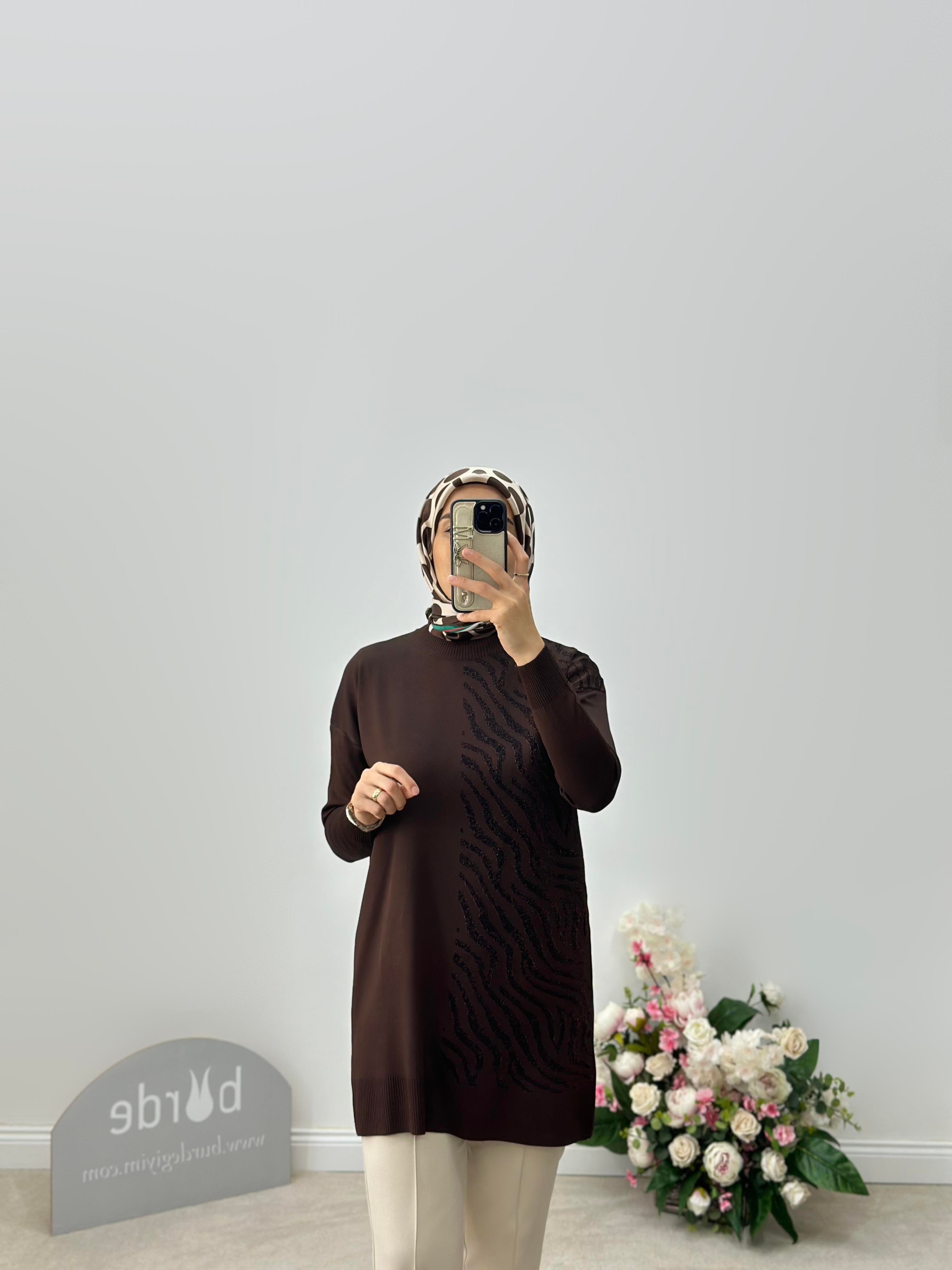 Zebra Desen Simli Tunik