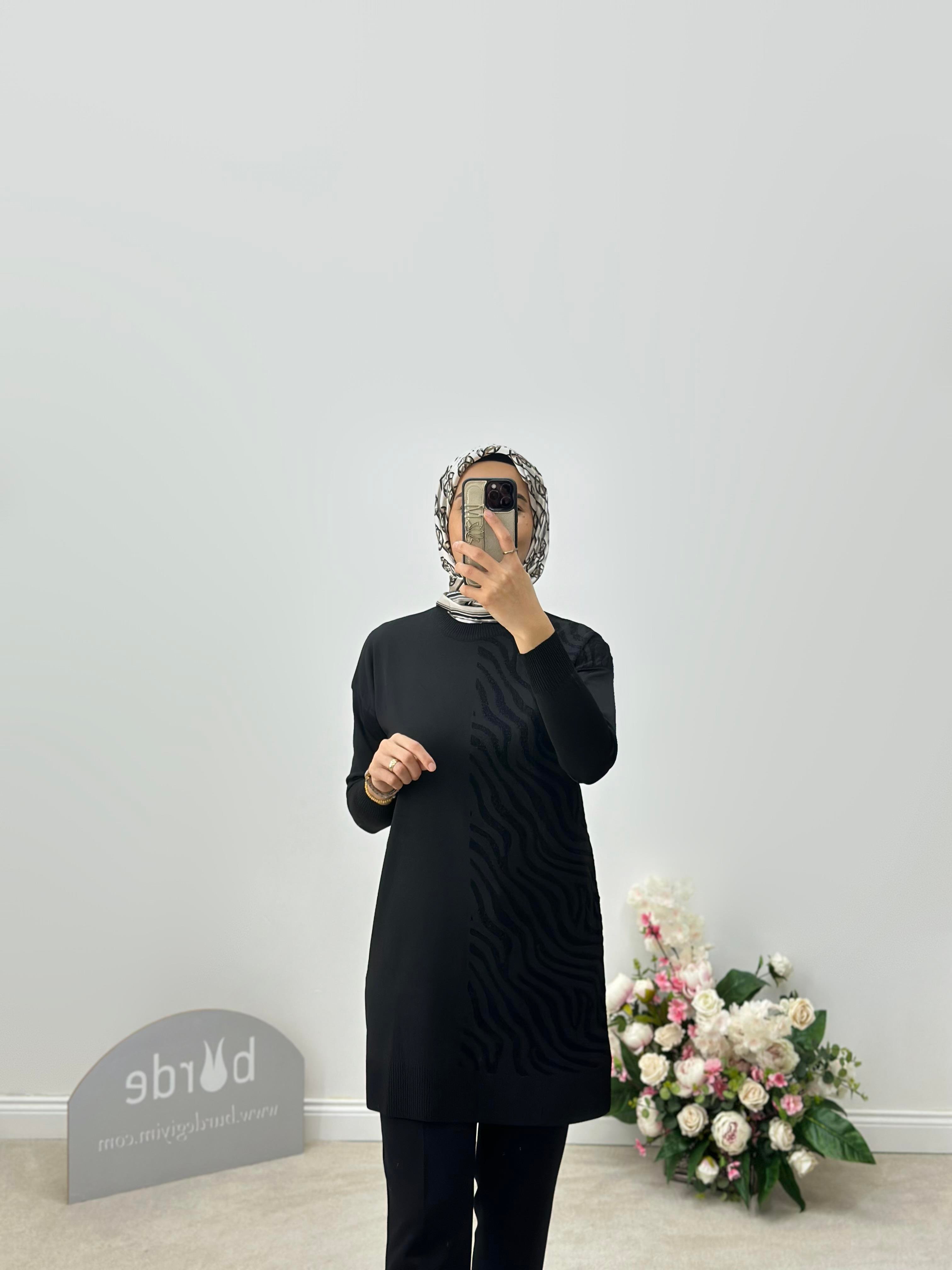 Zebra Desen Simli Tunik