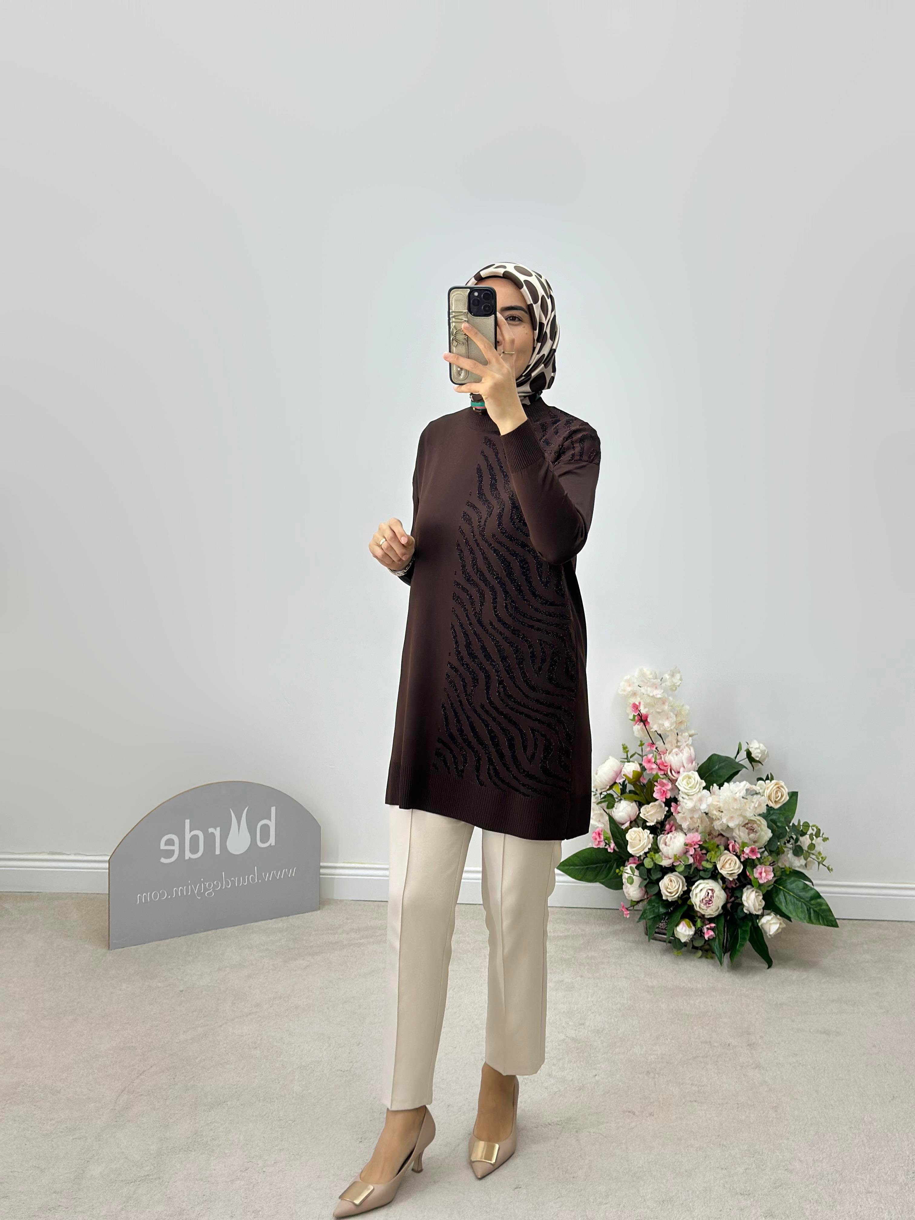 Zebra Desen Simli Tunik