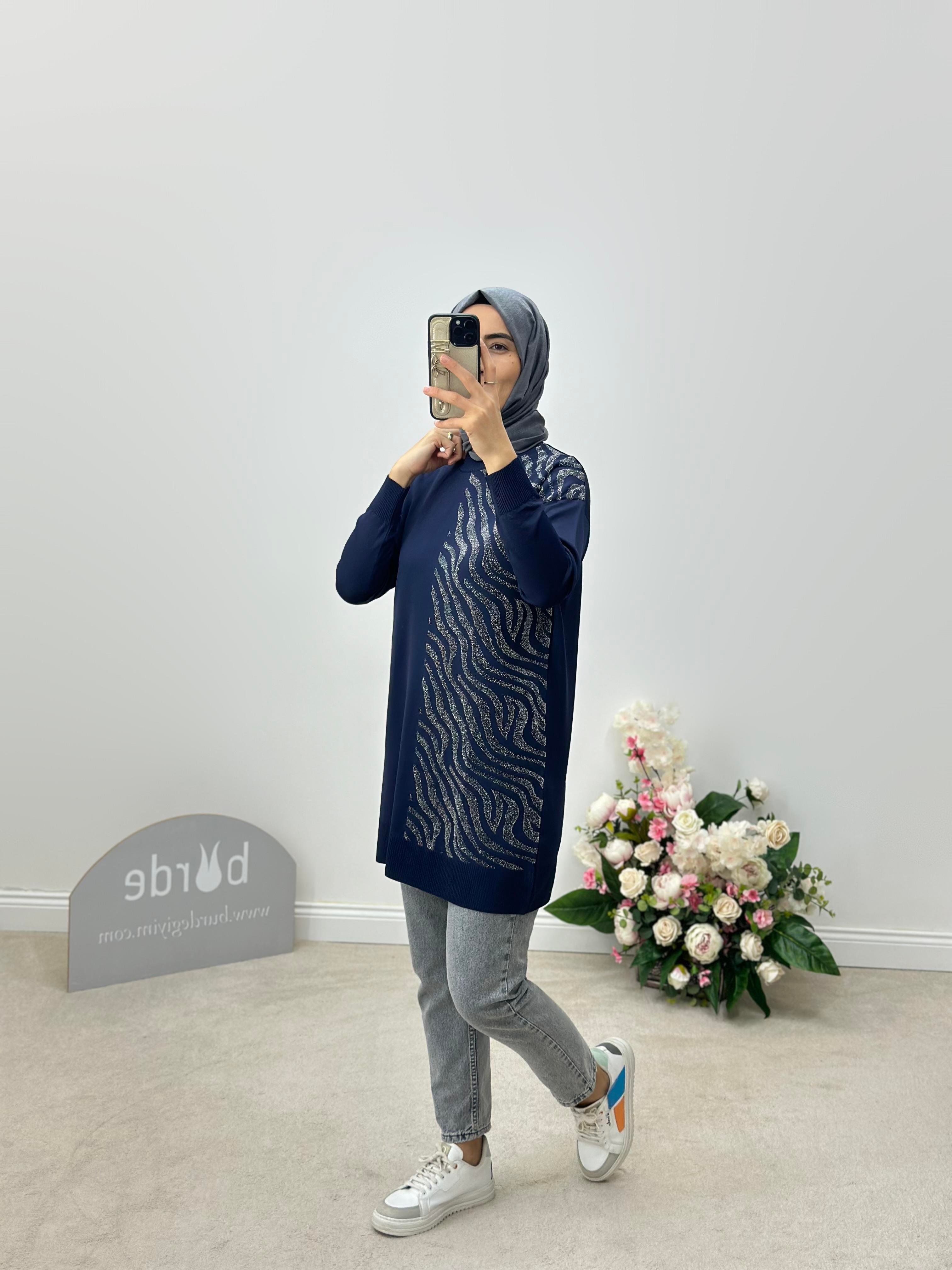 Zebra Desen Simli Tunik