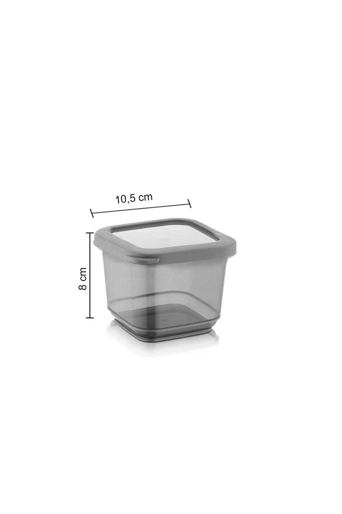 12'li Stella Silikon Kapaklı Kare Erzak Saklama Kabı Seti 6x(0,5 Lt-1,1 Lt) Vakum Kapaklı Baharatlık