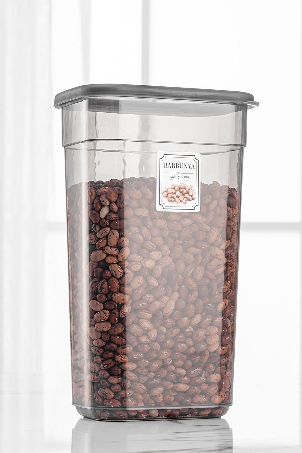 6'lı Jumbo Boy Etiketli Dikdörtgen Saklama Kabı Seti Mikrodalga ve Difriz Uyumlu 6x3200 ml
