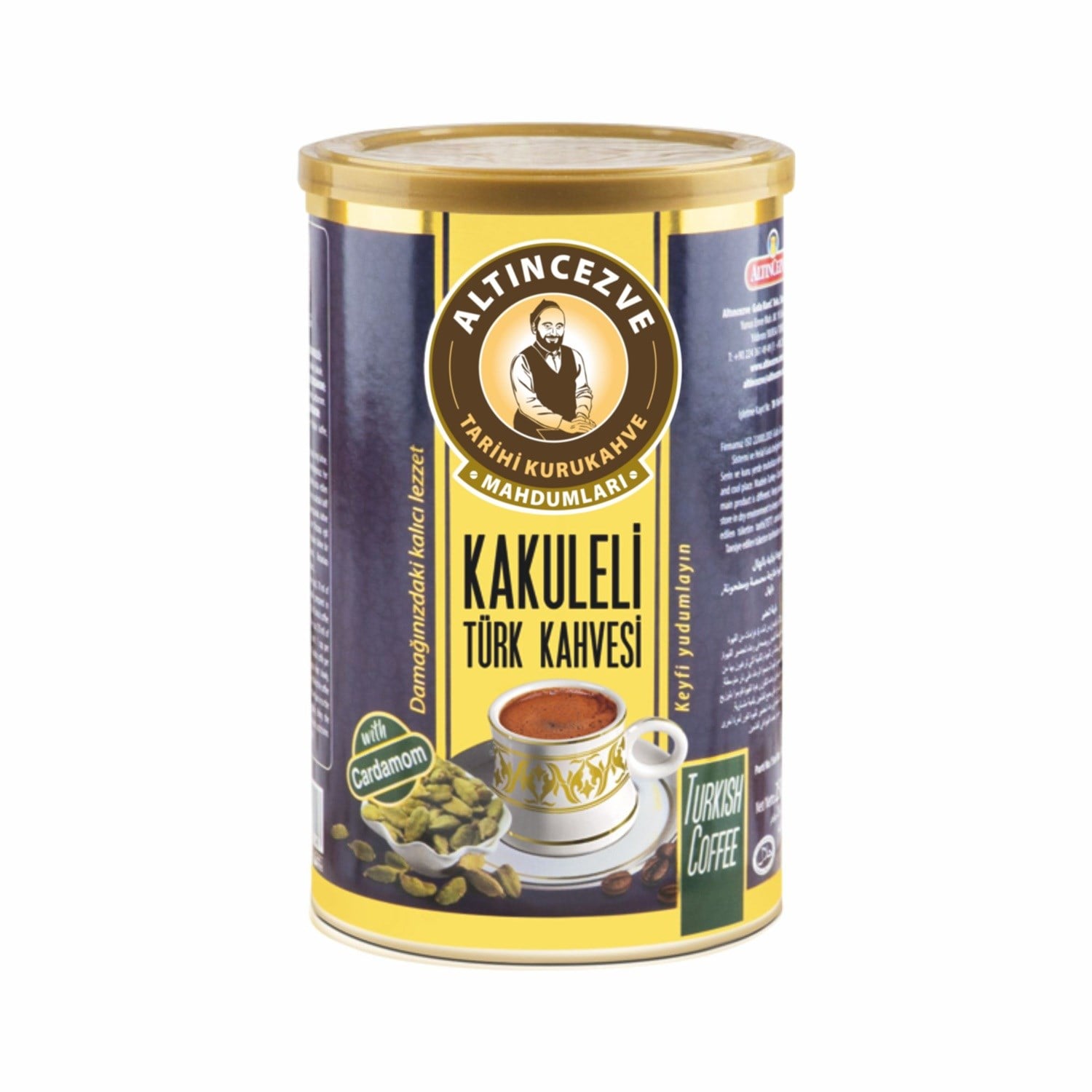 Kakuleli Türk Kahvesi 250 Gr Teneke