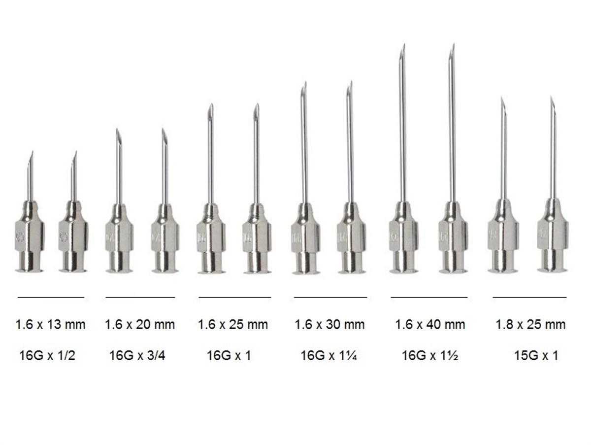 Enjektör İğnesi. Karışık Set. Süt Sığırları İçin - 12/pk