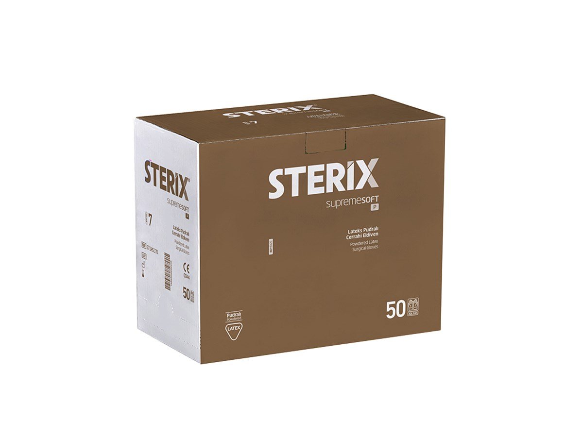 Steril Eldiven No:6,5 Pudralı (Sterix-50 Ad)