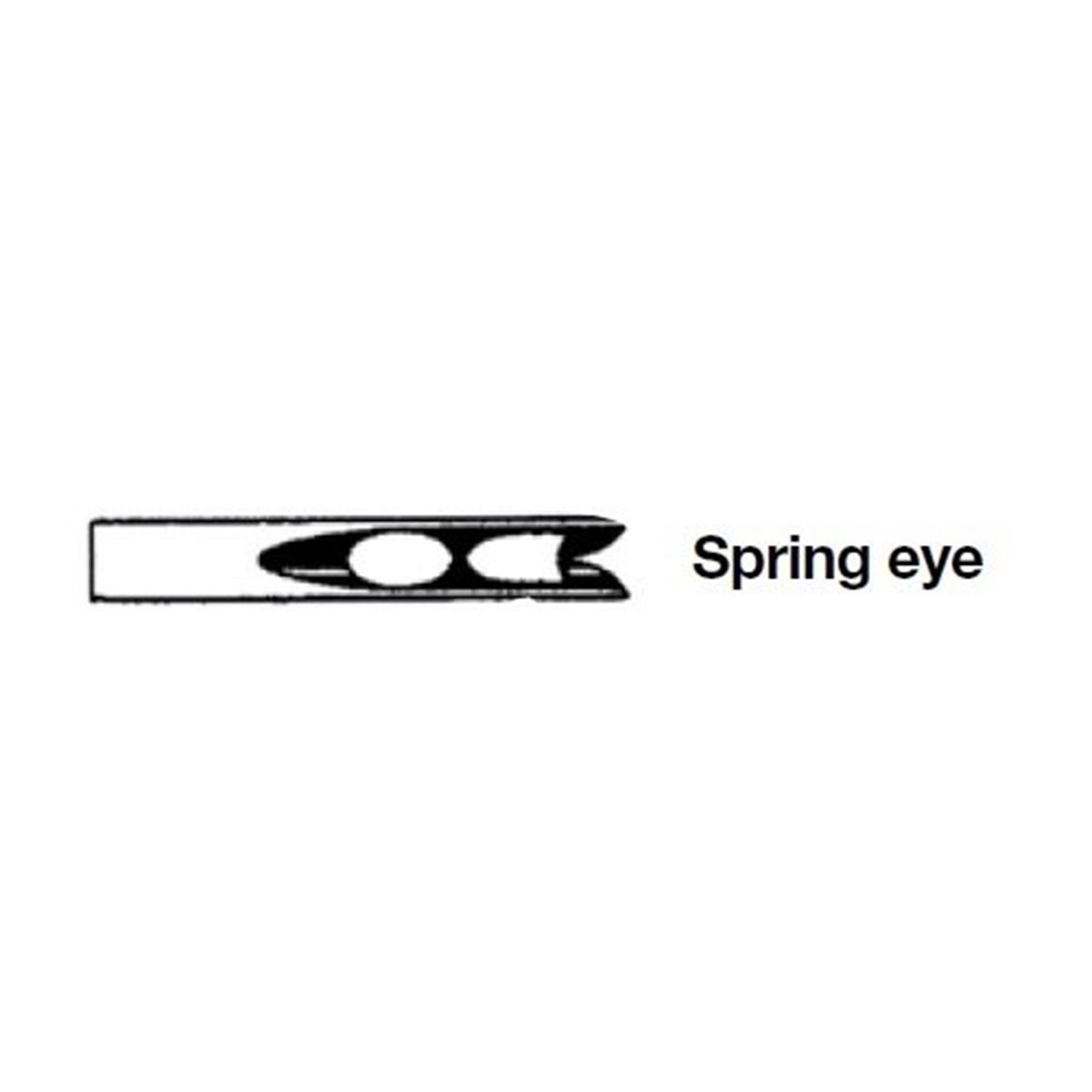 Veteriner Sütür İğnesi. Spring Eye. 1/2. Keskin. 41 mm. 10/pk