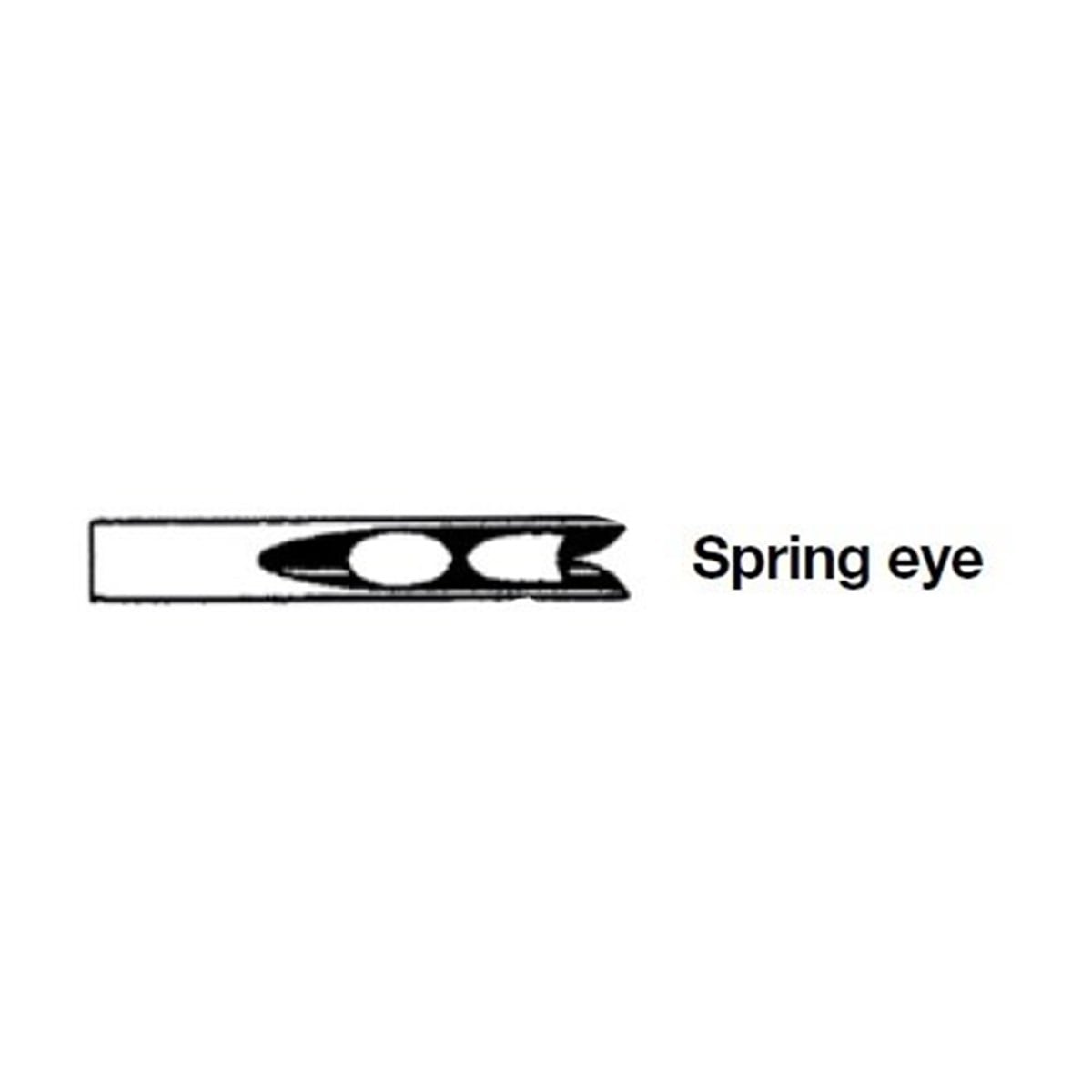 Veteriner Sütür İğnesi. Spring Eye. 3/8. Keskin. 21 mm. 10/pk