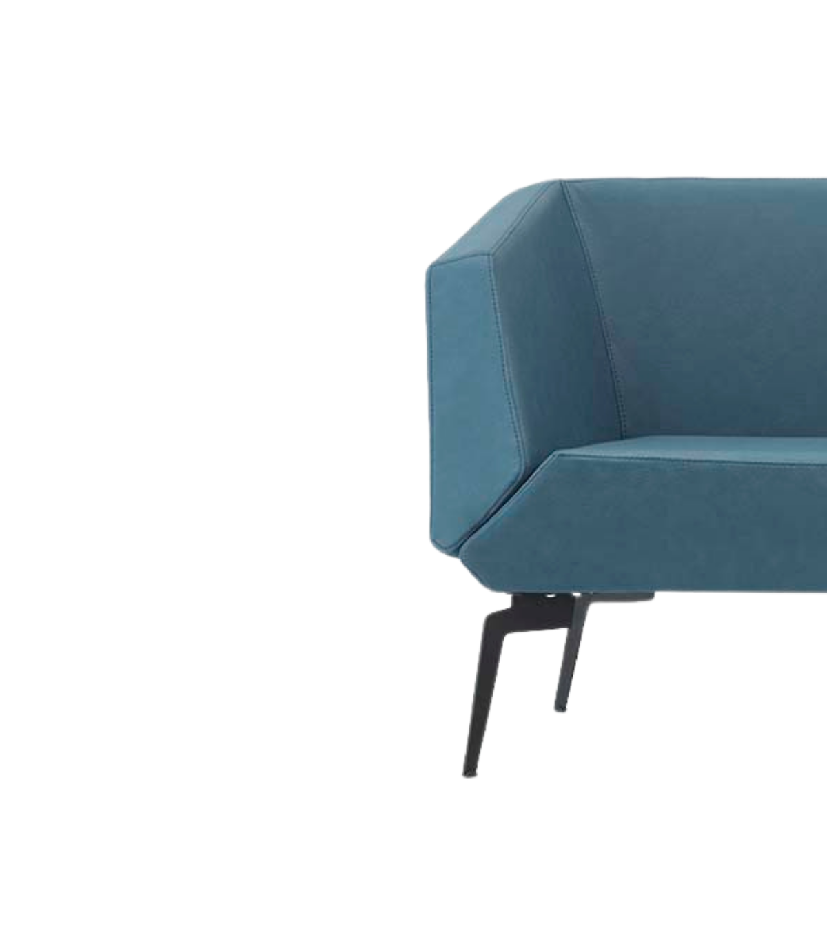 Allegro Metal Ayak Deri Mavi Berjer