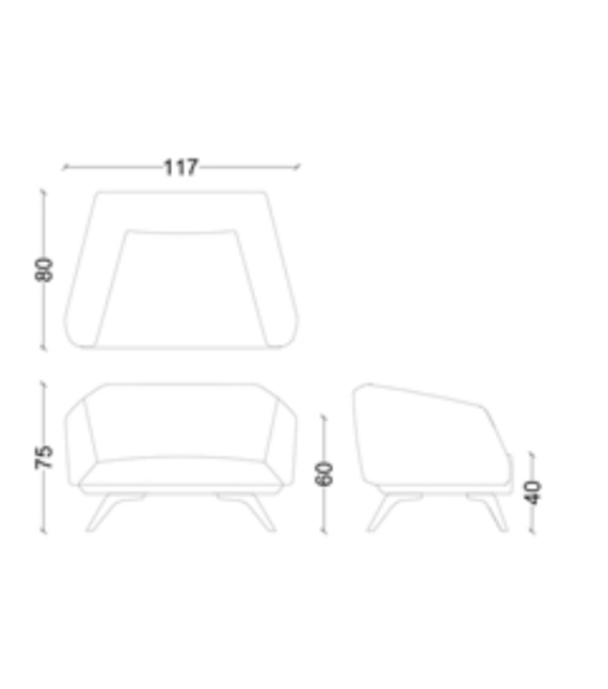 Allegro Metal Ayak Deri Mavi Berjer