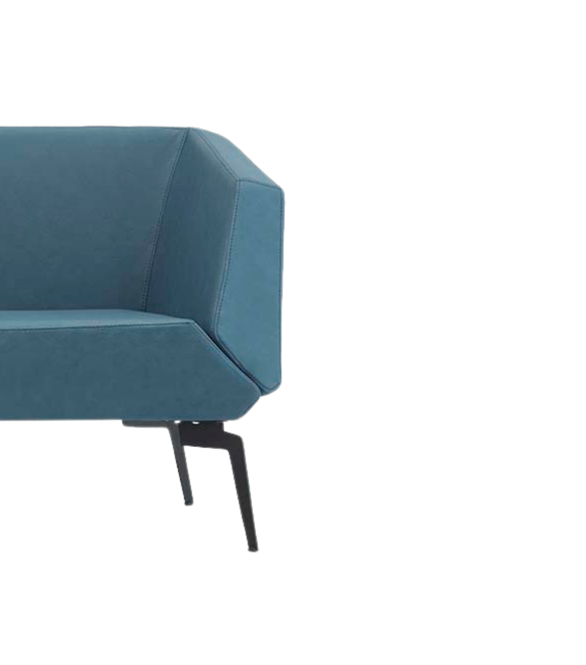 Allegro Metal Ayak Deri Mavi Berjer