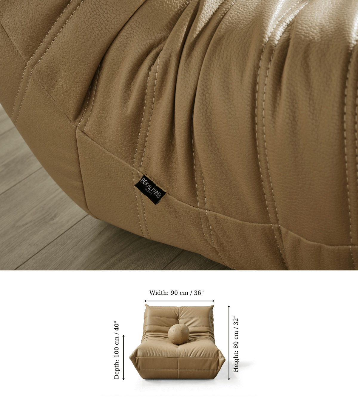 Barney Comfort Fireside Berjer Deri Kahverengi 23