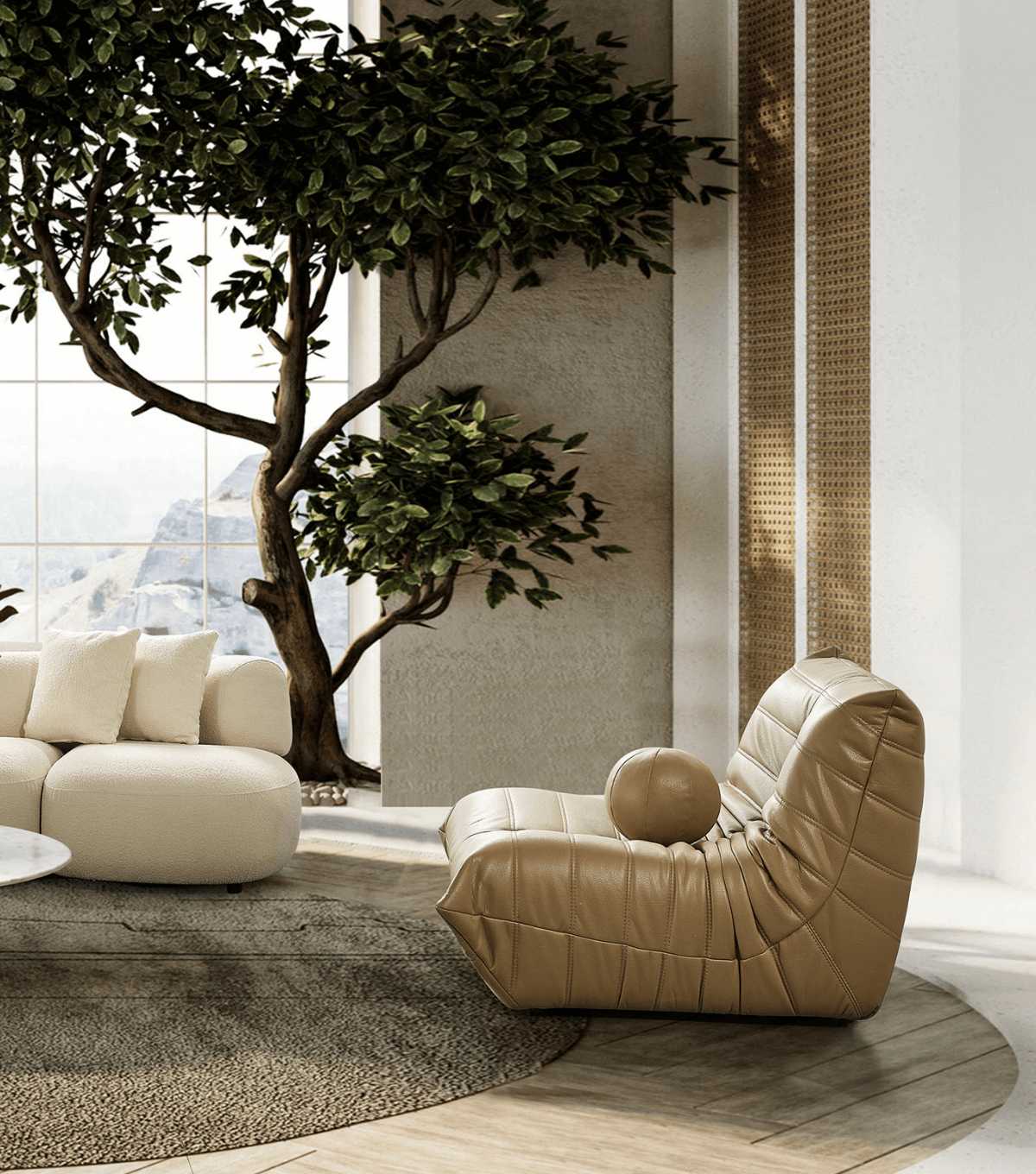 Barney Comfort Fireside Berjer Deri Kahverengi 23