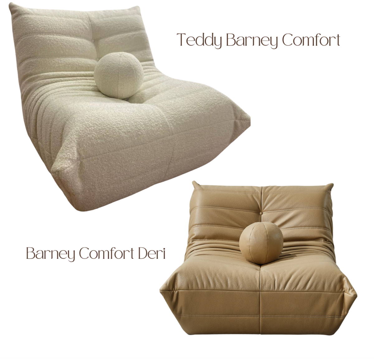 Barney Comfort Fireside Berjer Teddy Bej
