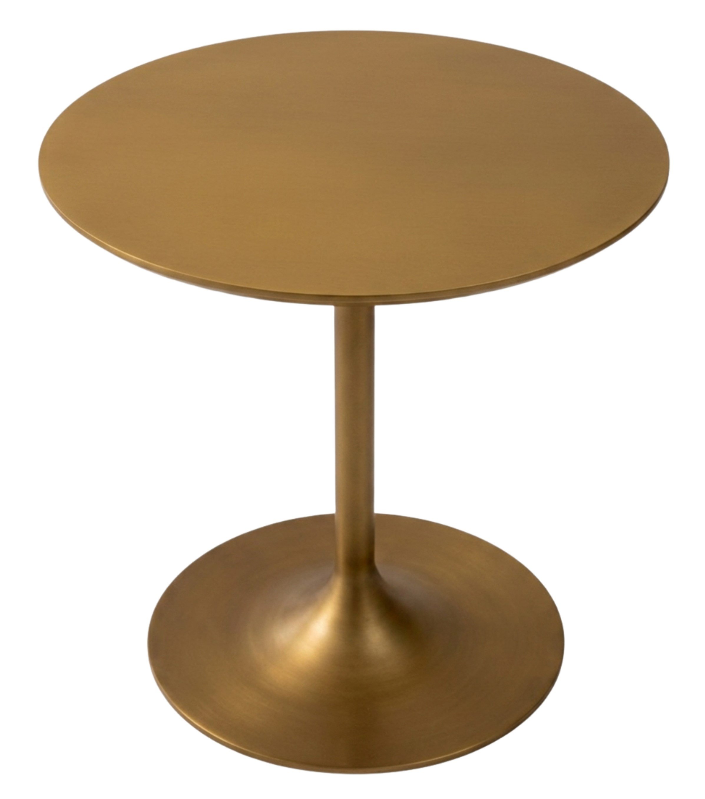 Burga Brass Ahşap Yan Sehpa