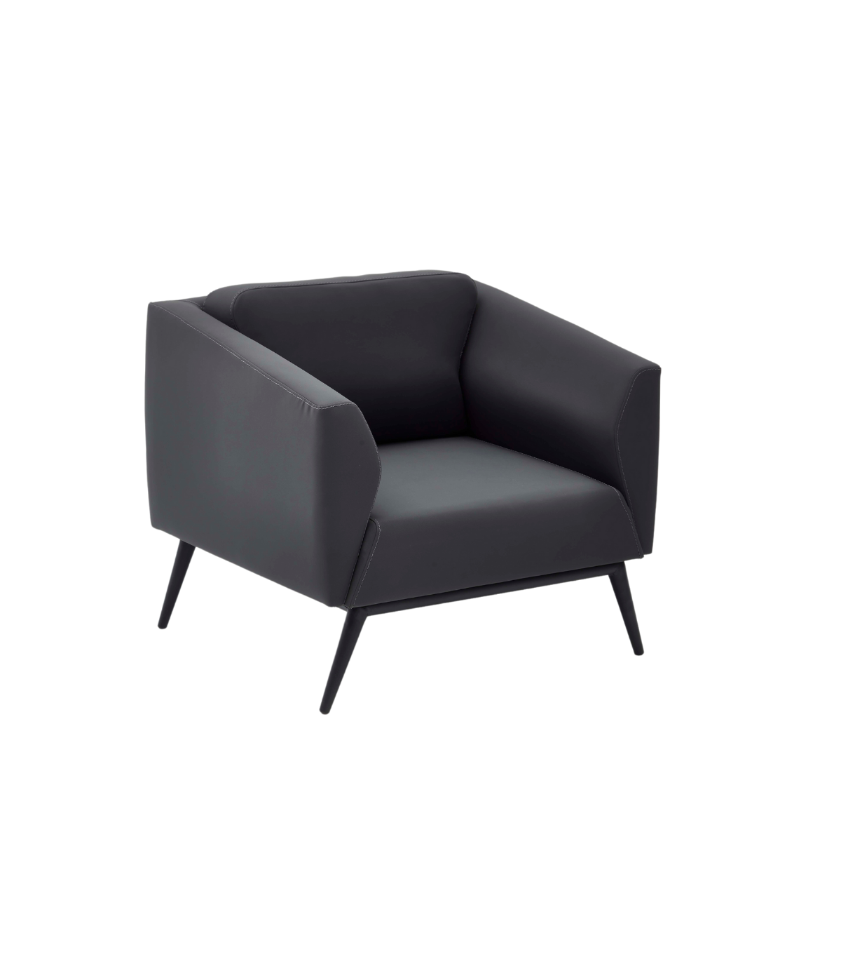 Daria Metal Ayak Siyah Berjer