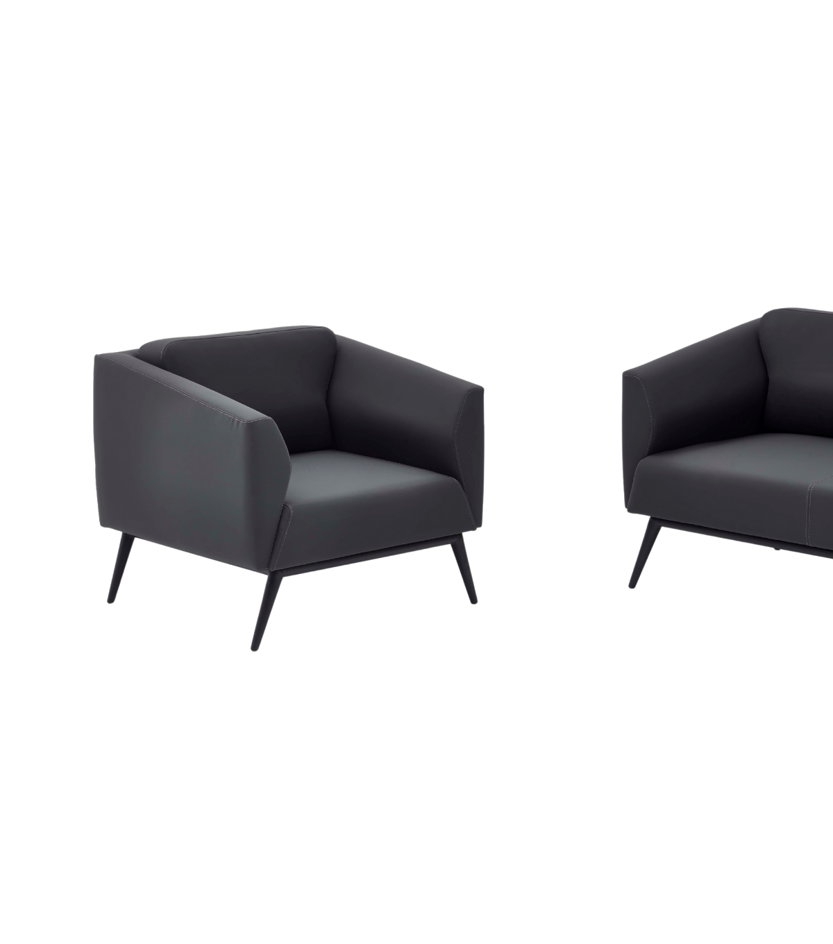 Daria Metal Ayak Siyah Berjer