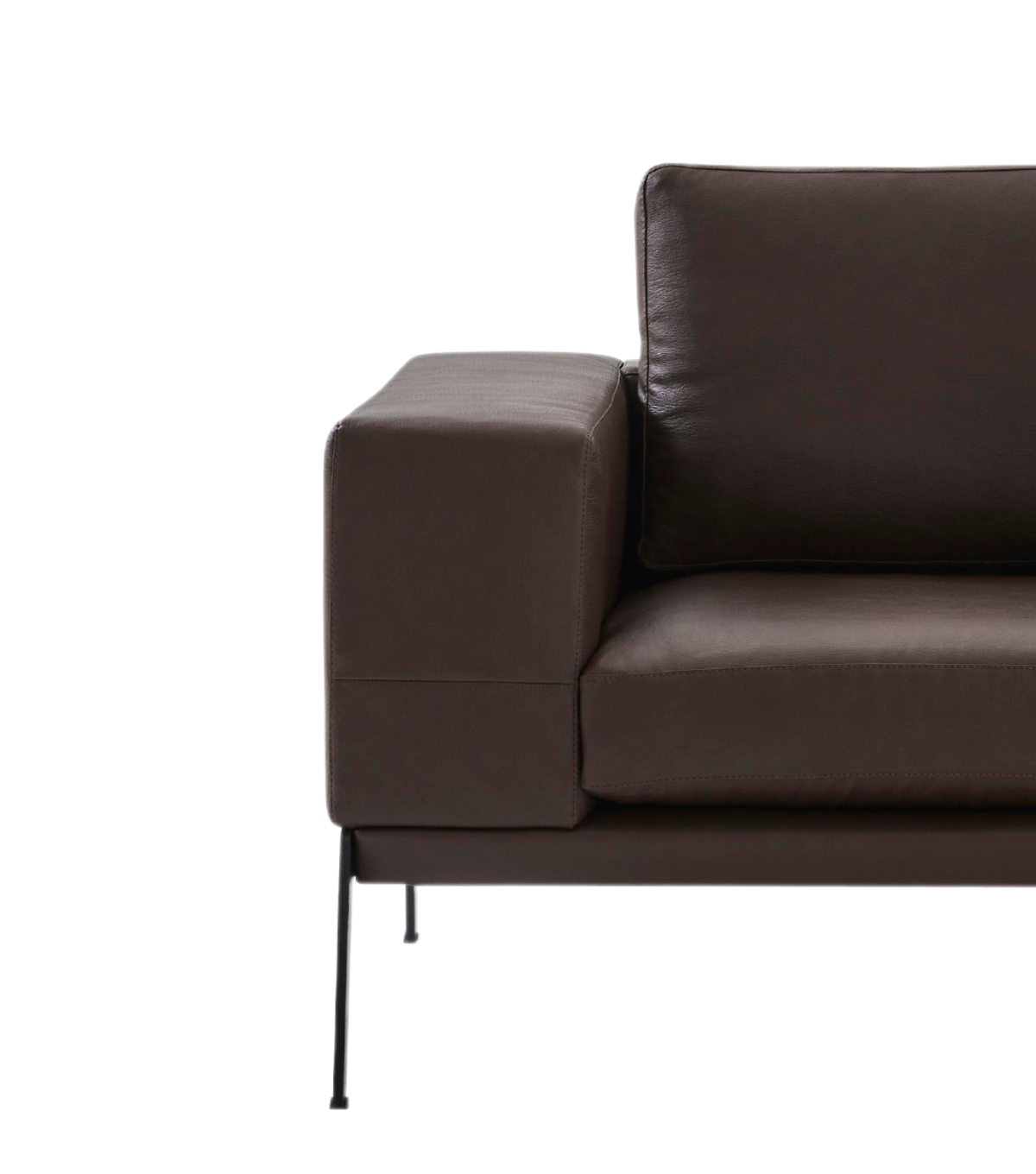 Espina Deri Metal Ayak Berjer Kahverengi