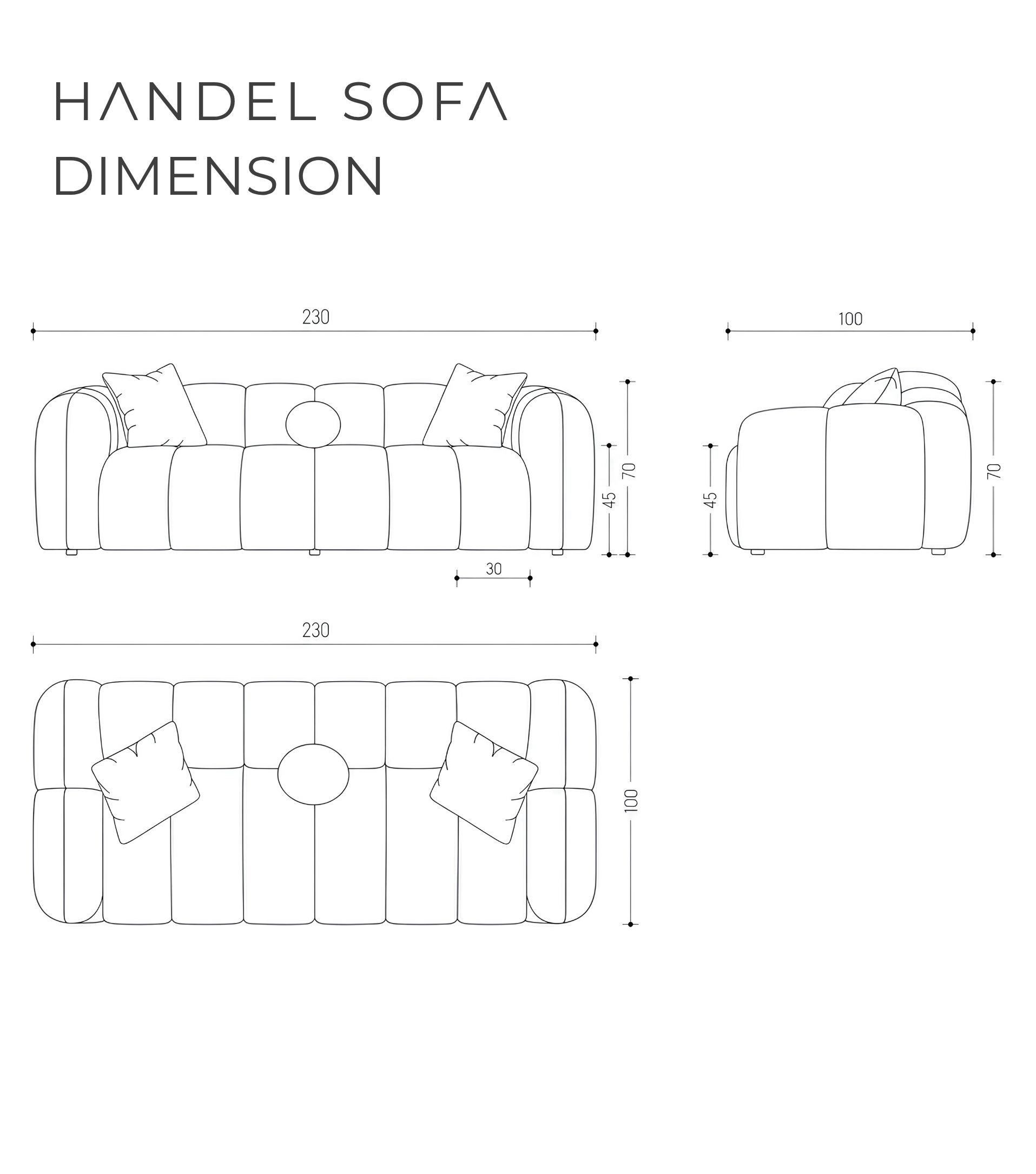 Handel Comfort Kanepe Bej