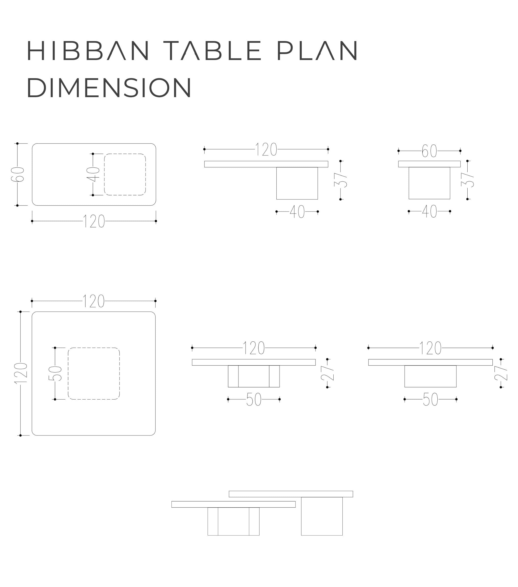 Hibban Ahşap Lake Orta Sehpa Siyah