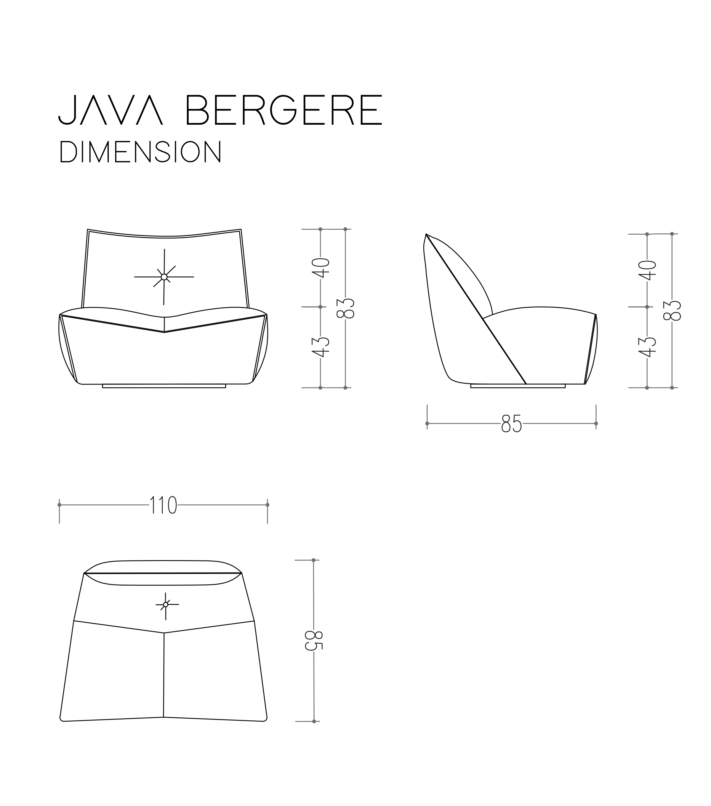Java Comfort Döner Metal Ayak Berjer Deri Kiremit