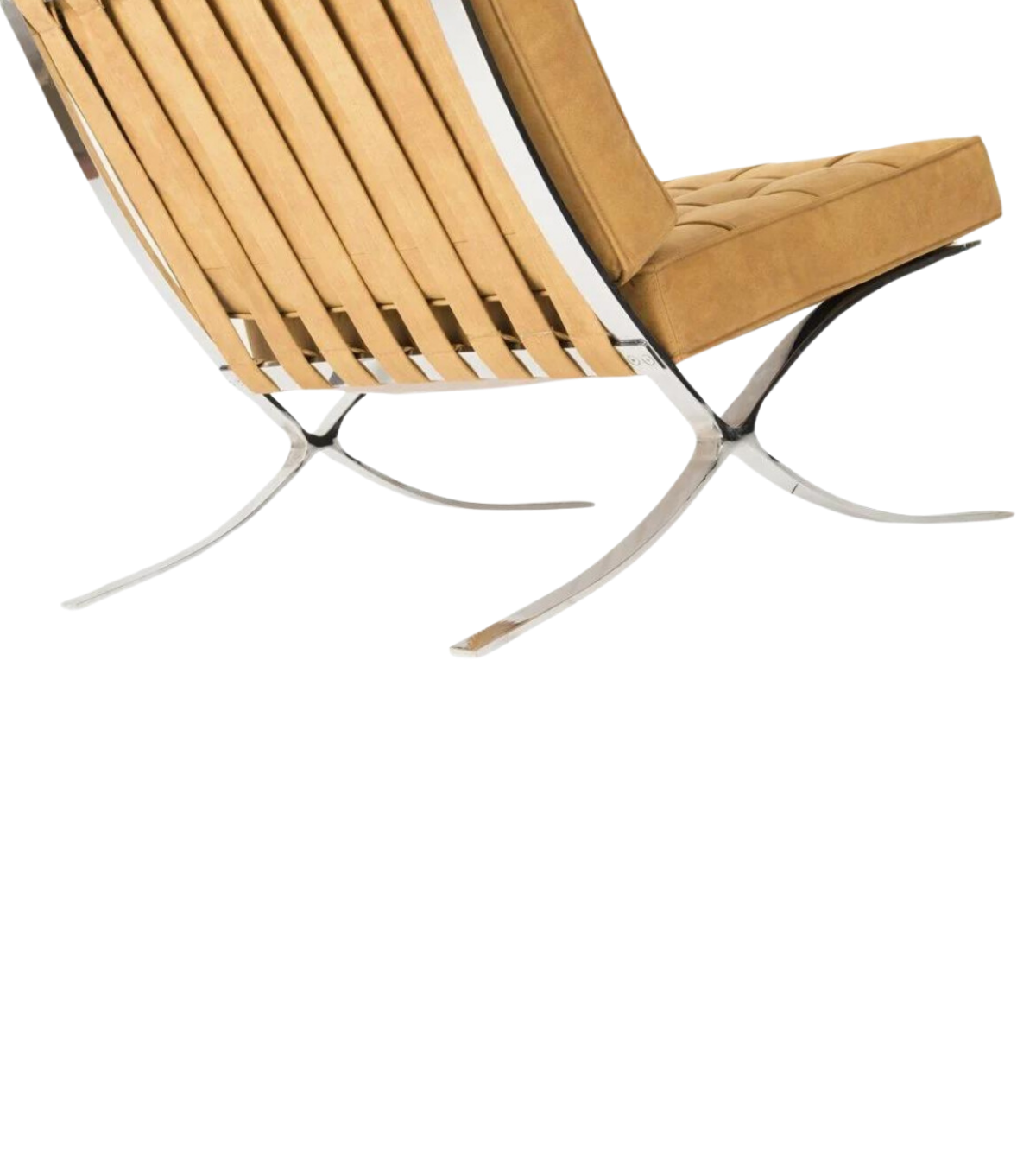 Litrus Krom Ayak Deri Berjer Sarı