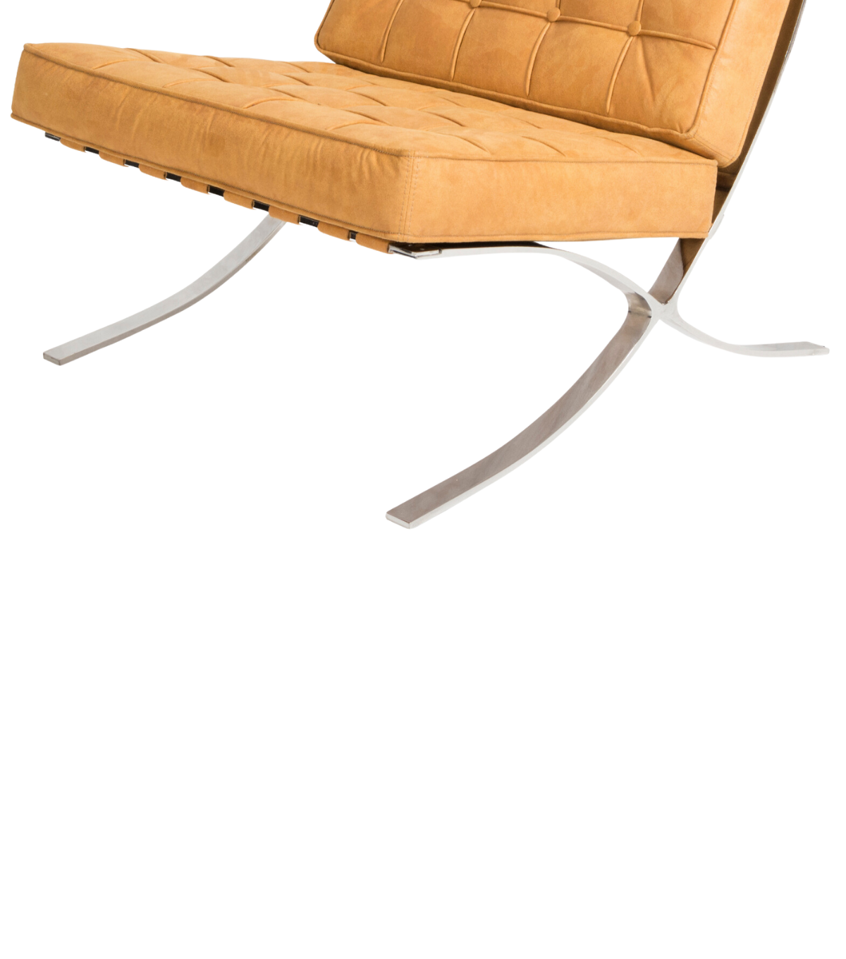 Litrus Krom Ayak Deri Berjer Sarı