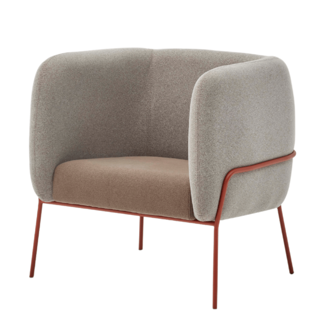 Lucia Rose Metal Ayak Kahverengi Berjer