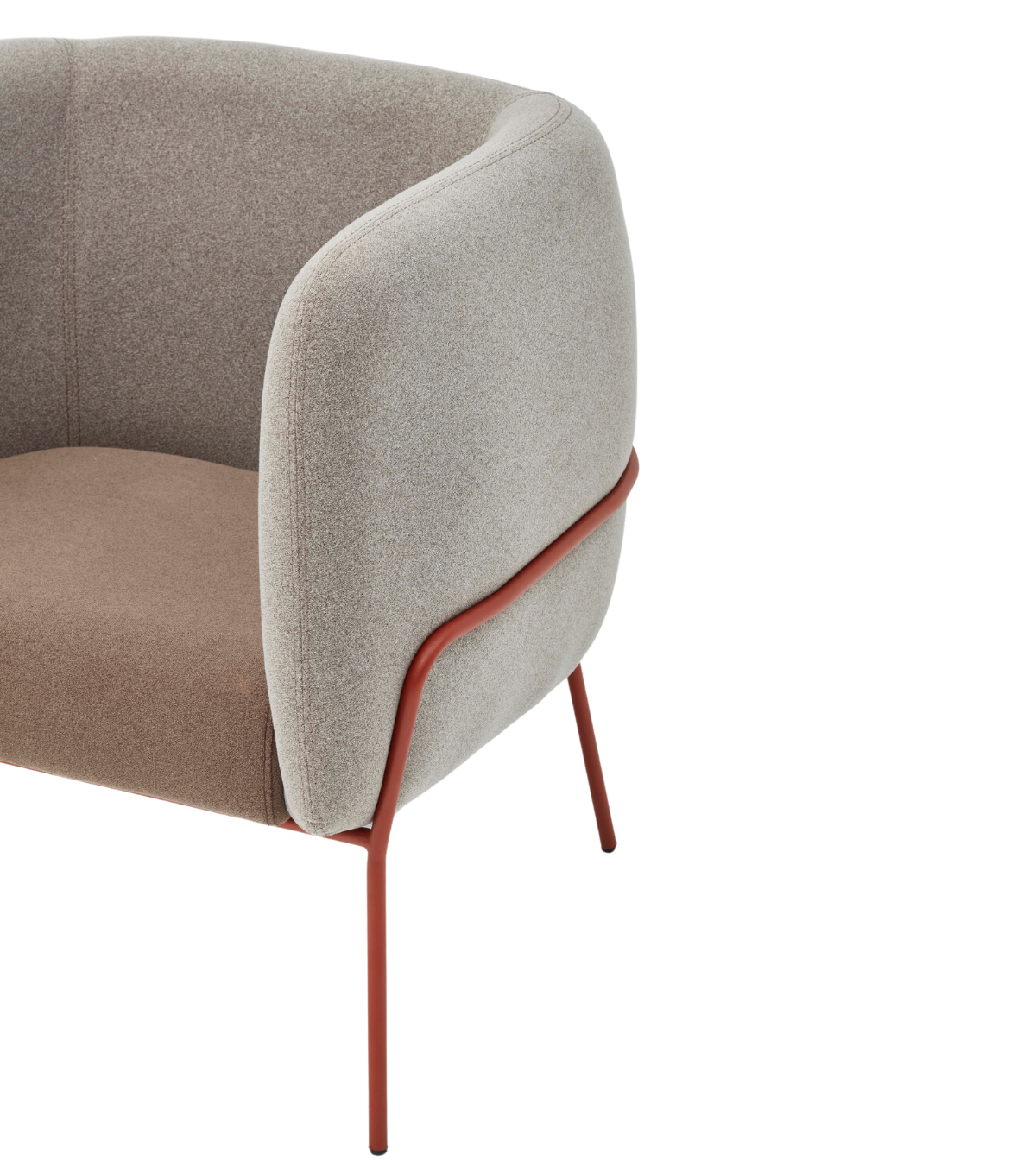 Lucia Rose Metal Ayak Kahverengi Berjer