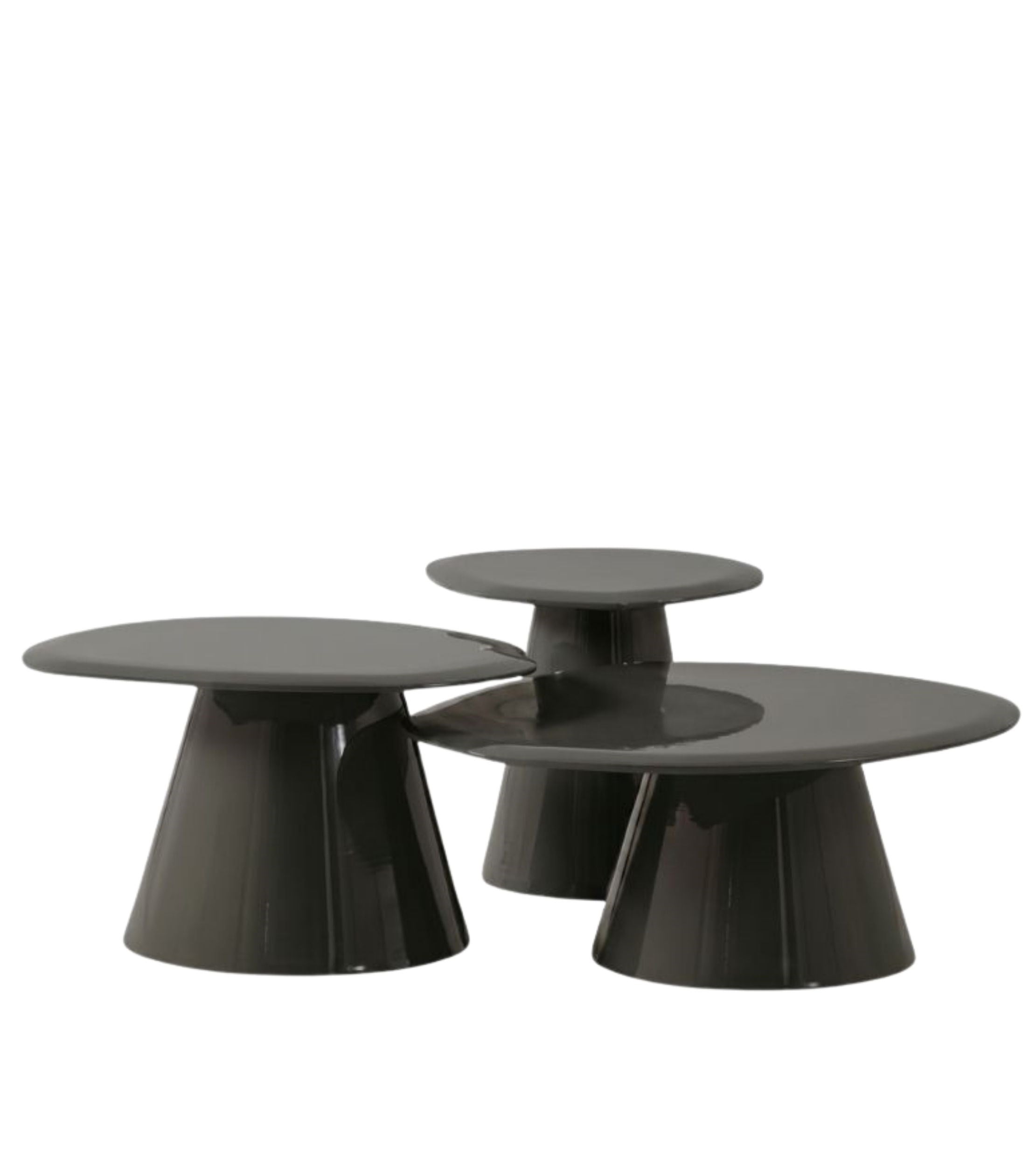 Mardan Ahşap Üçlü Orta Sehpa Takımı Lake Koyu Yeşil