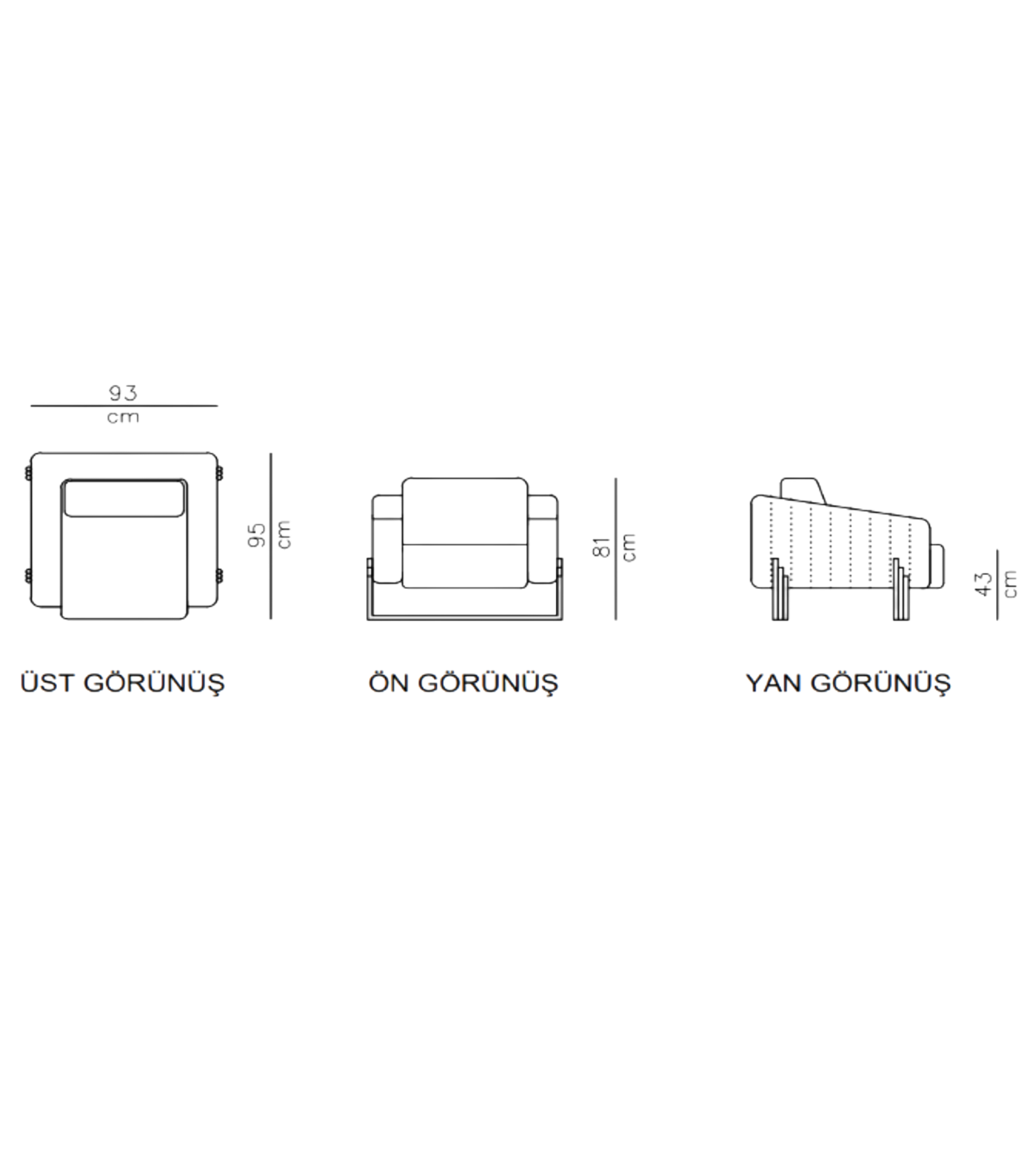 Mizu Rose Metal Ayak Berjer Deri Tarçın