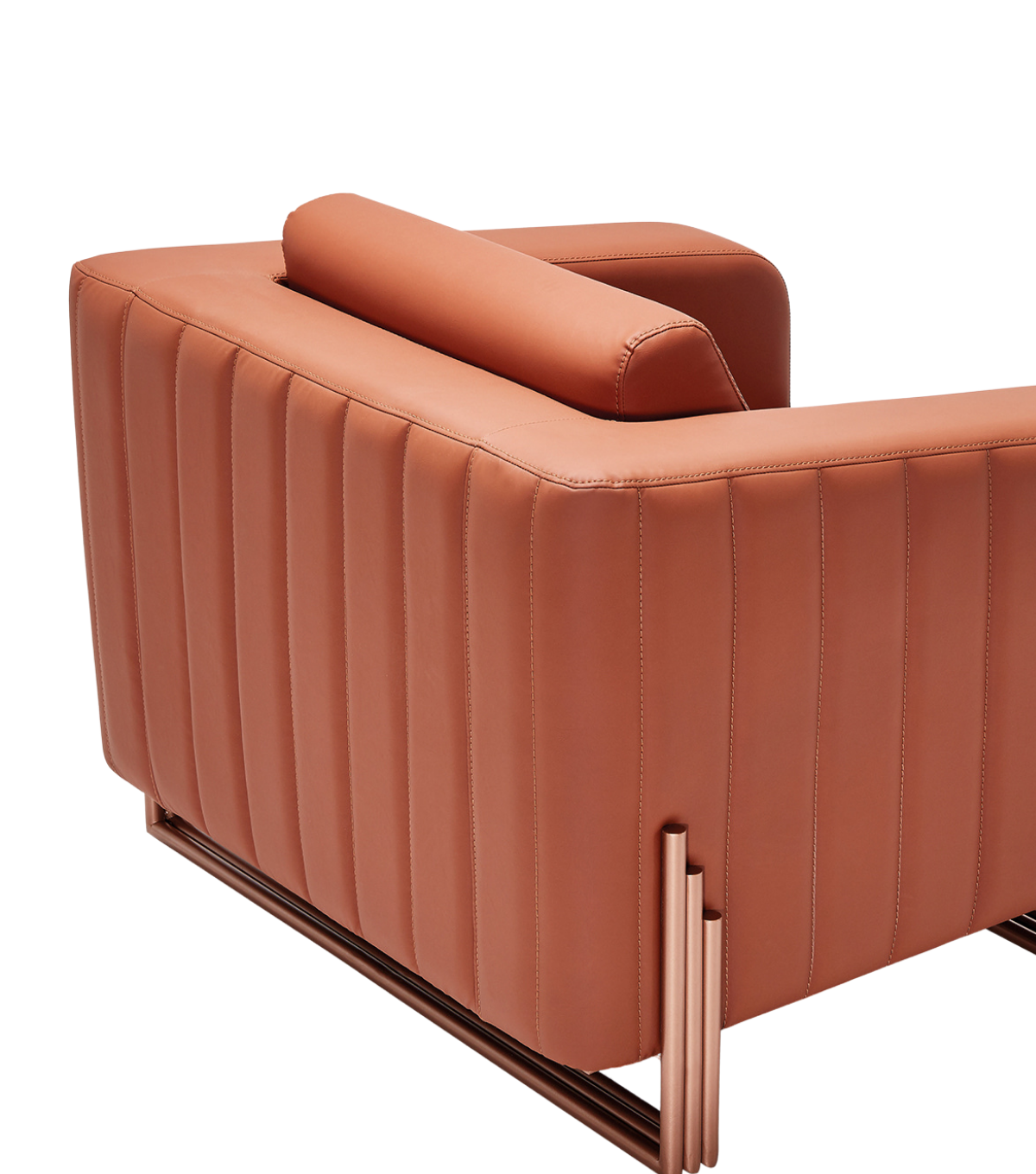 Mizu Rose Metal Ayak Berjer Deri Tarçın