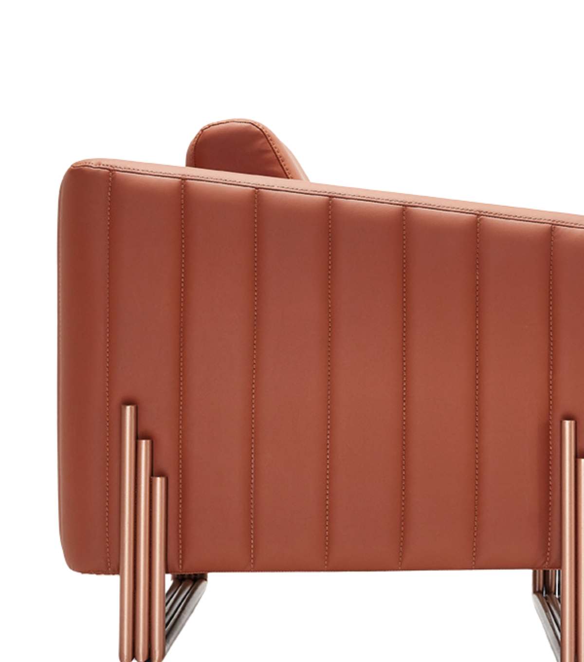 Mizu Rose Metal Ayak Berjer Deri Tarçın