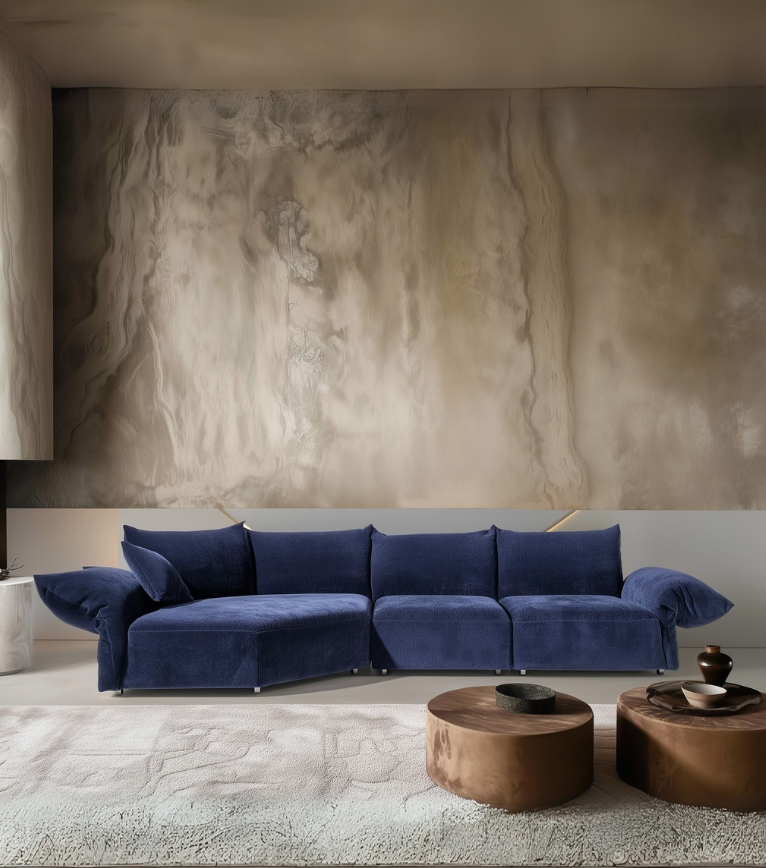 Modena Comfort Mekanizmalı Köşe Koltuk Lacivert