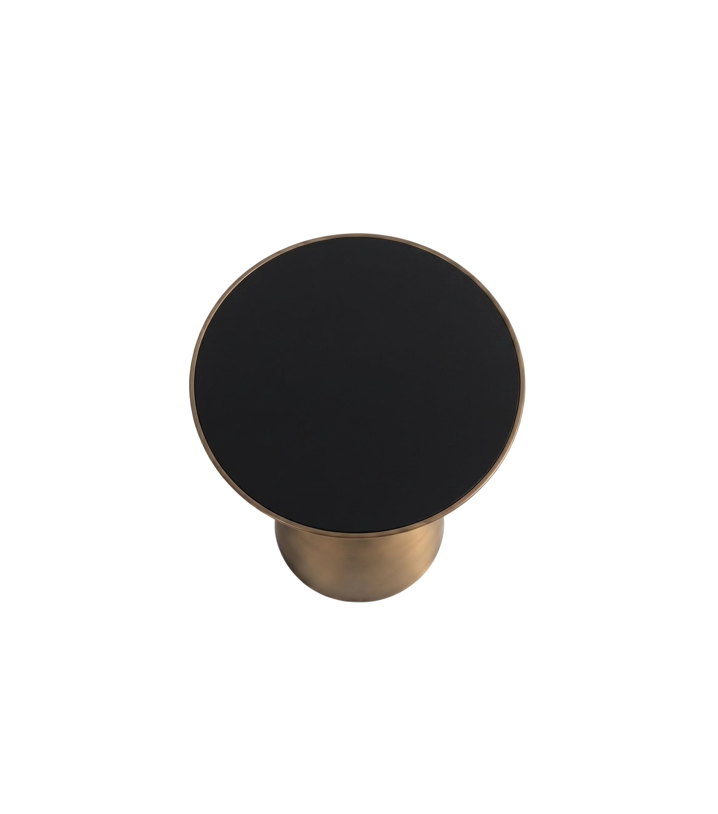 Murano Cam Detay Metal Ayak Brass Yan Sehpa
