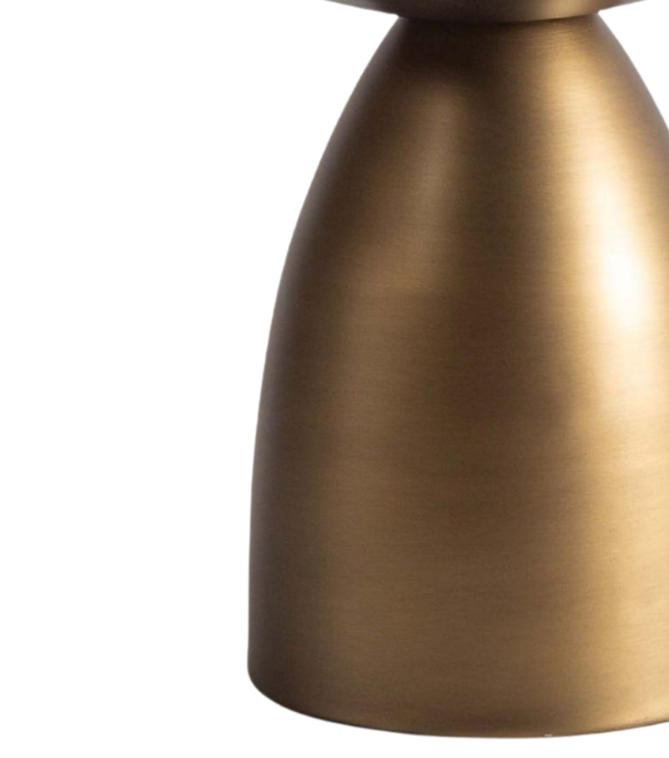 Murano Cam Detay Metal Ayak Brass Yan Sehpa