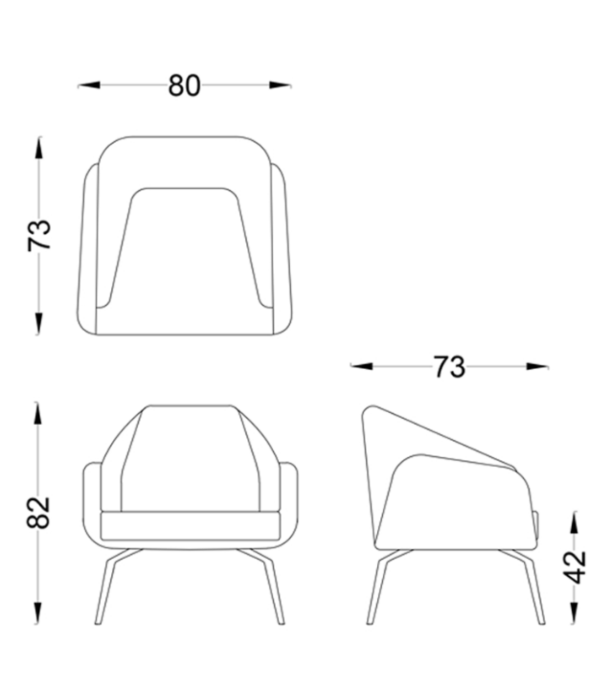Murphy Siyah Beyaz Berjer