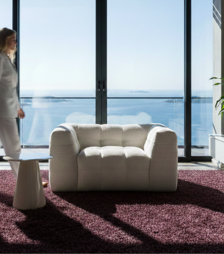 Nammos Comfort Berjer Kırık Beyaz