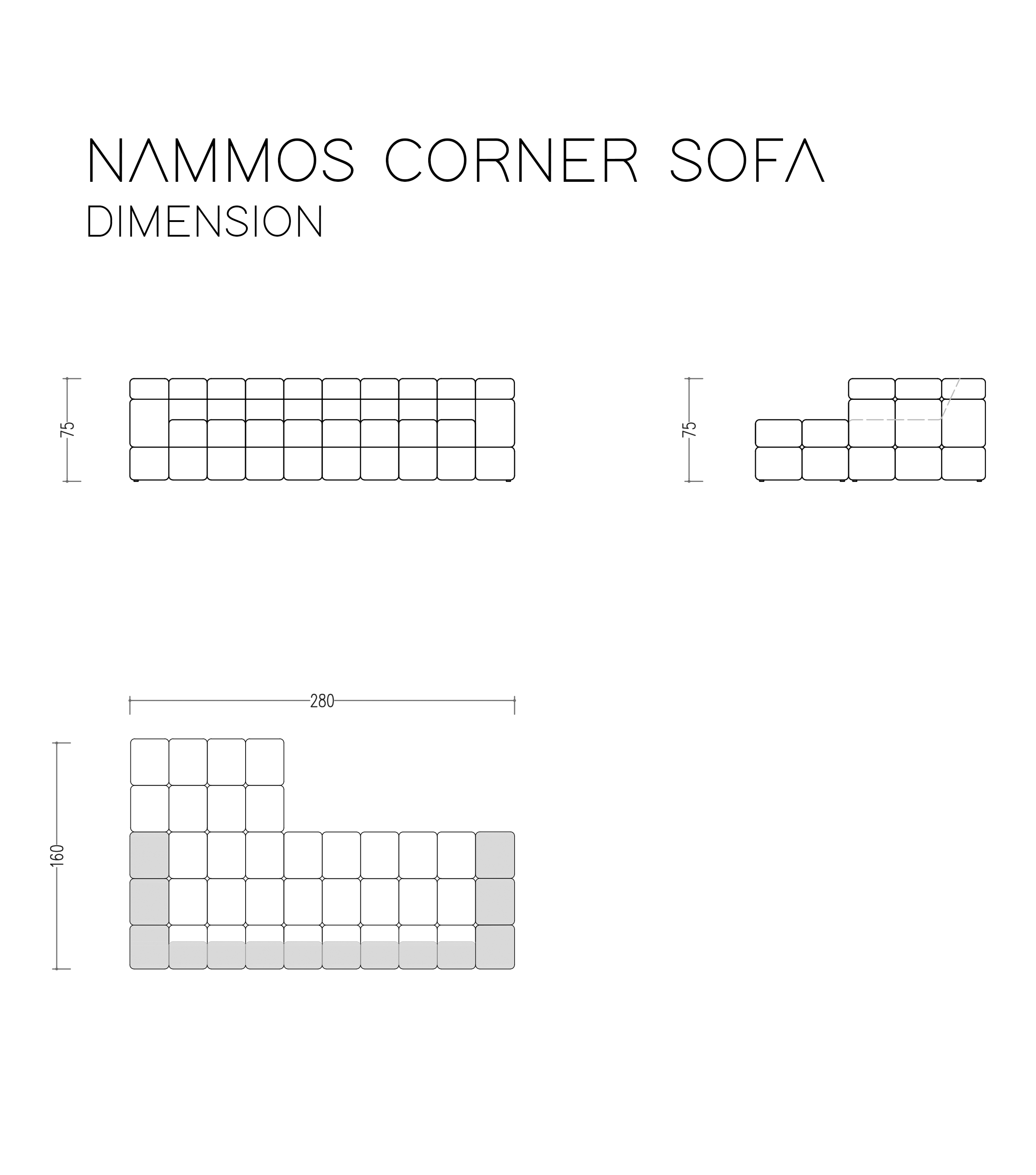 Nammos Comfort Teddy Köşe Takımı Bej 100