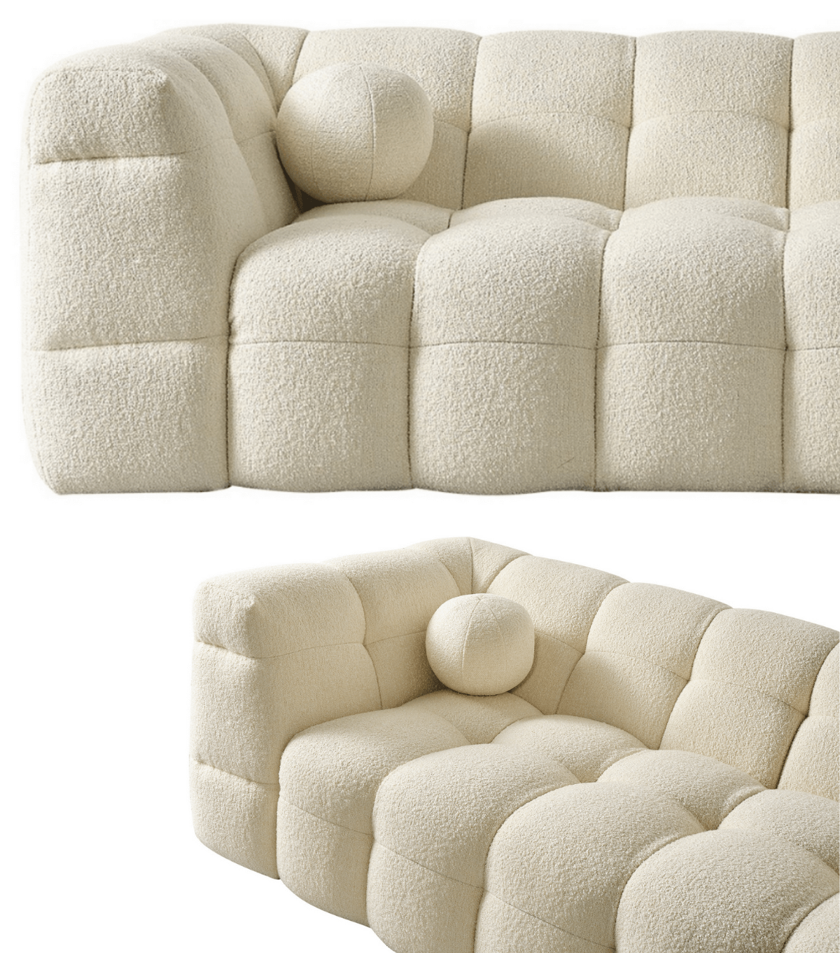 Nammos Comfort Teddy Köşe Takımı Bej 100