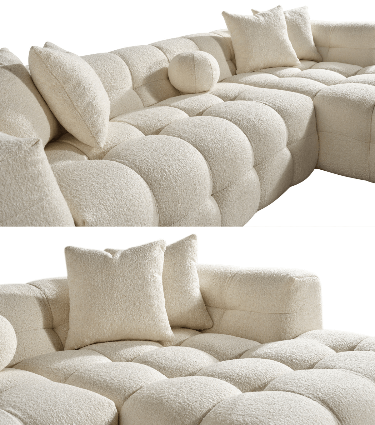 Nammos Comfort Teddy Köşe Takımı Bej 100