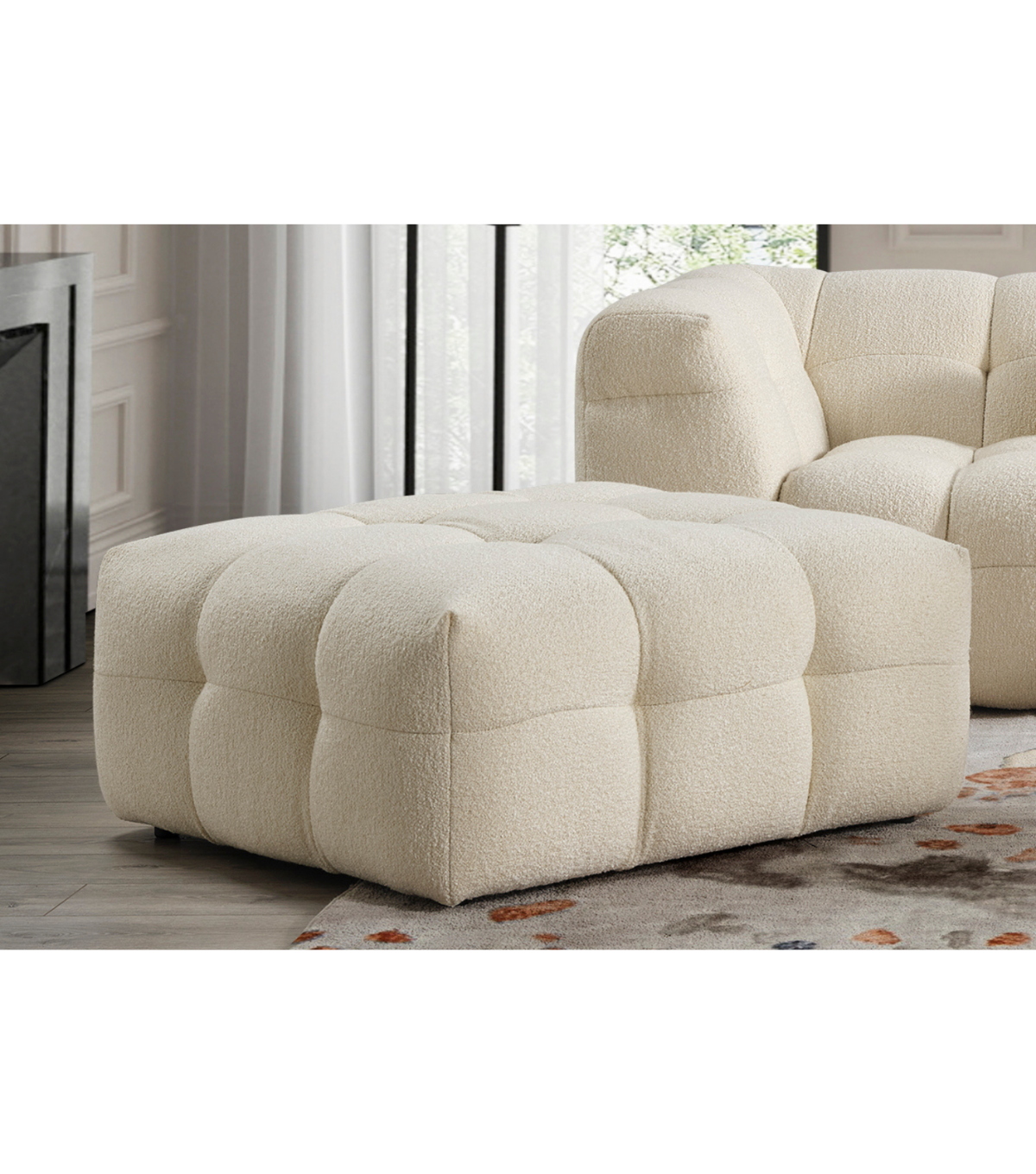 Nammos Comfort Teddy Puf Bej 100