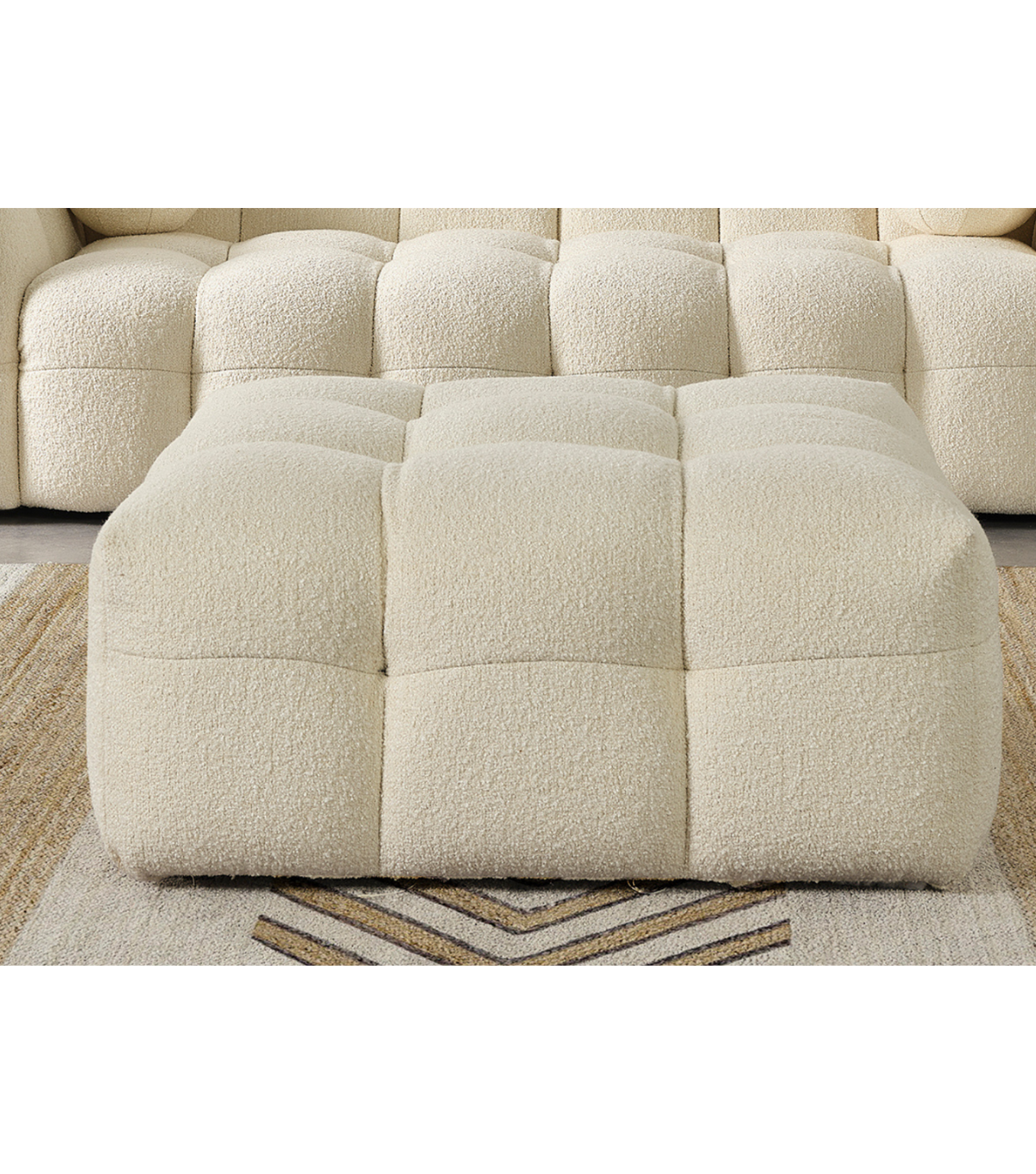 Nammos Comfort Teddy Puf Bej 100